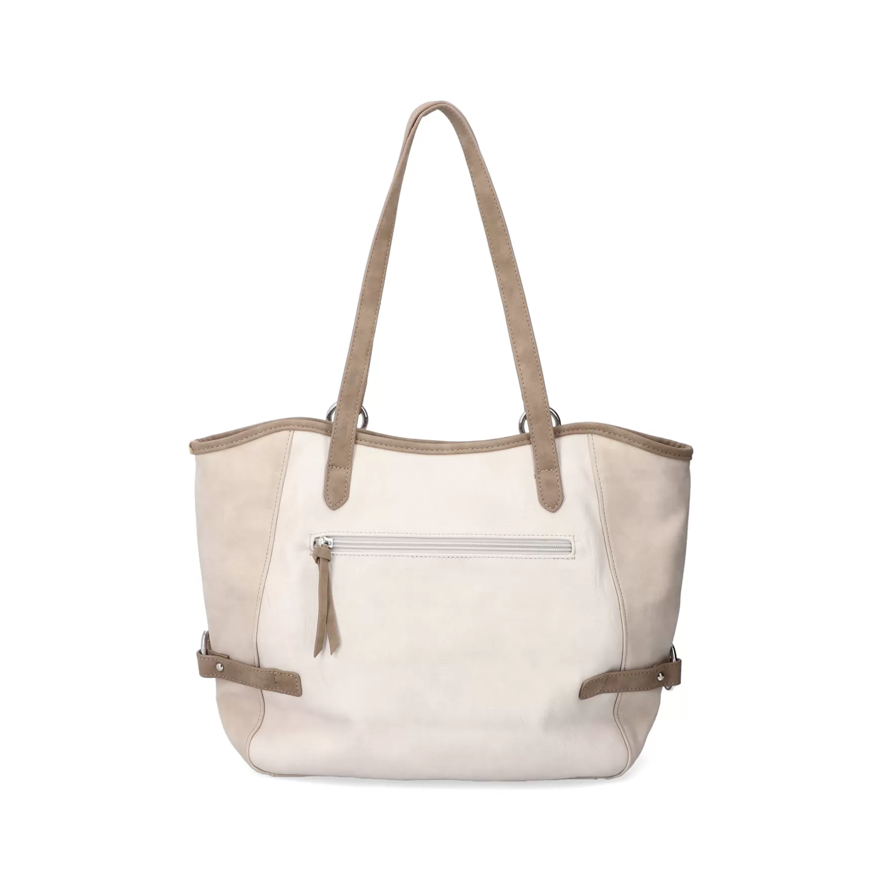 | Shopper Pearl White-Nut Brown-Rose-Rieker Clearance