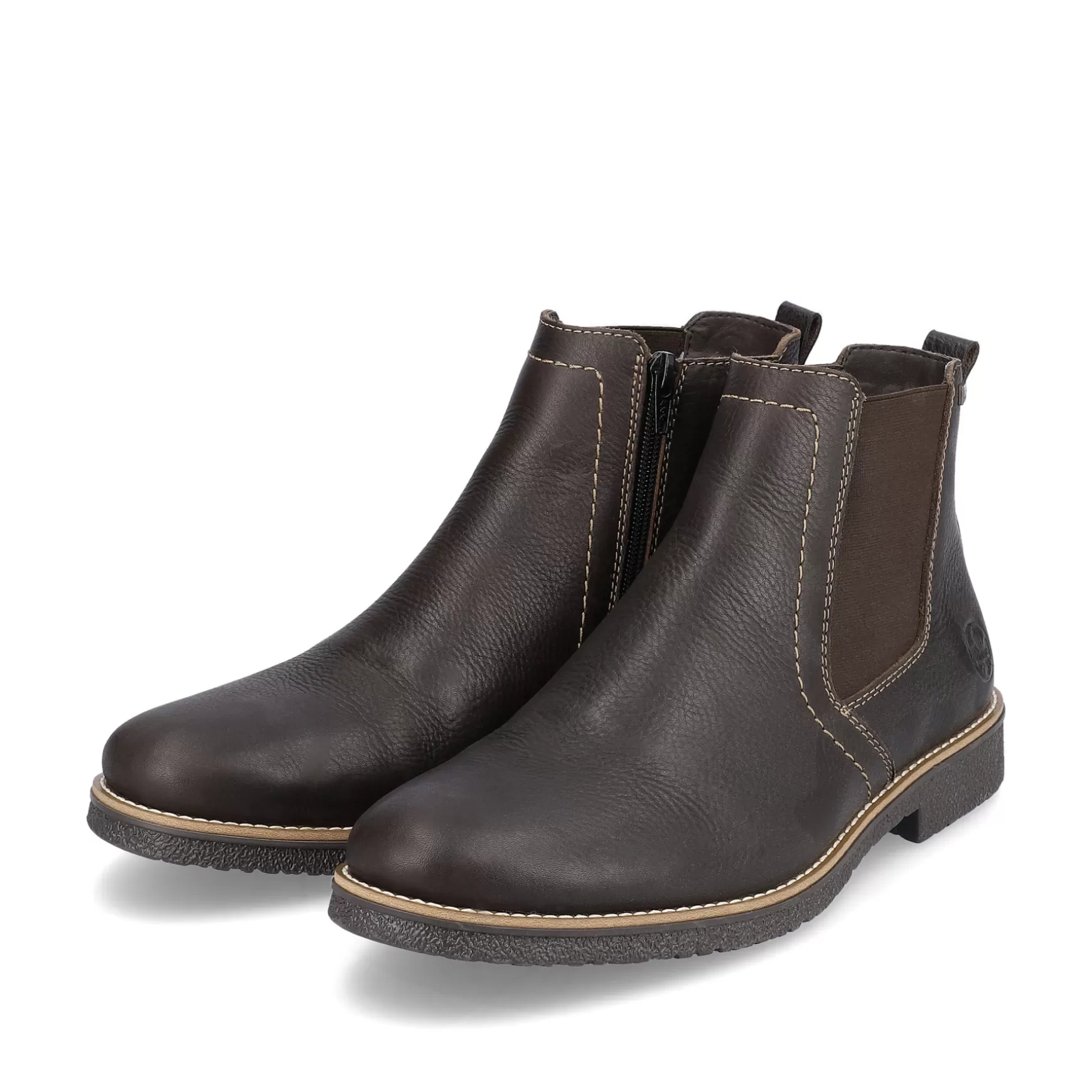 Men'S Chelsea Boots Black Brown-Rieker Best Sale