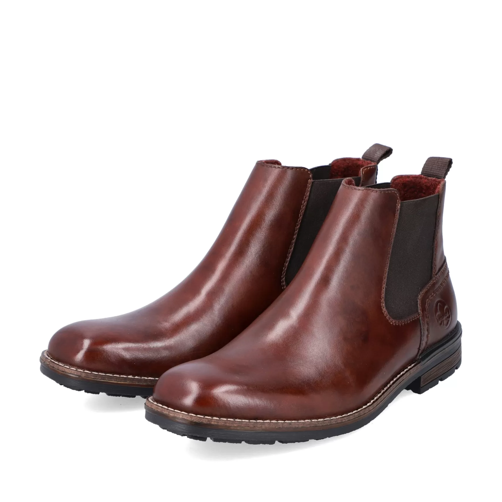 Men'S Chelsea Boots Chestnut Brown-Rieker Hot