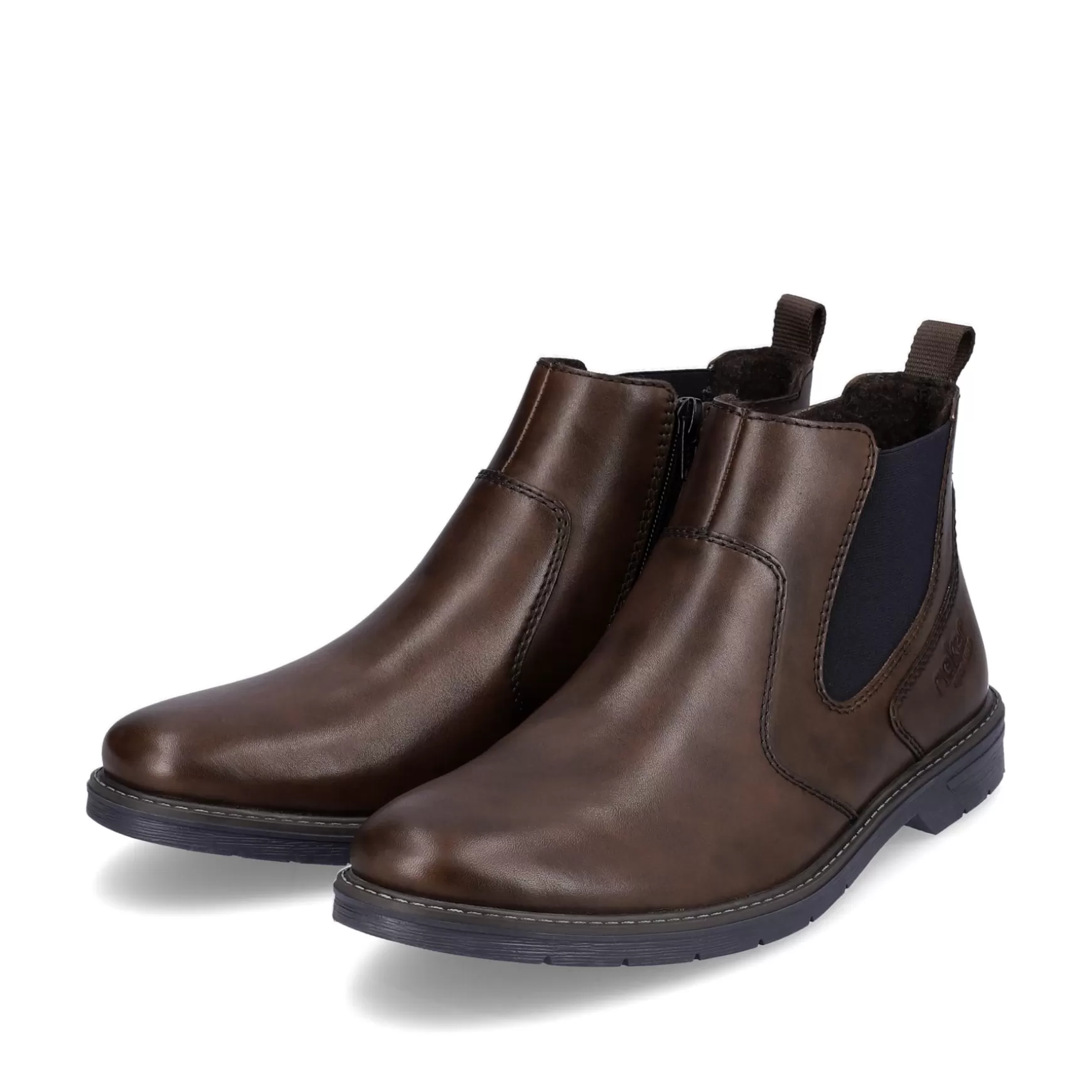 Men'S Chelsea Boots Dark Brown-Rieker New