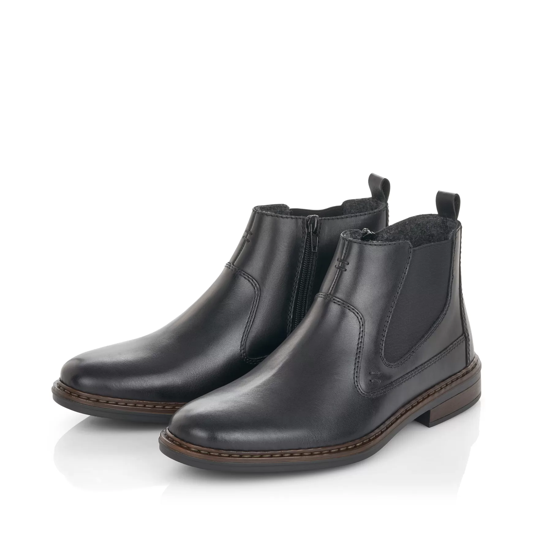 Men'S Chelsea Boots Jet Black-Rieker Flash Sale