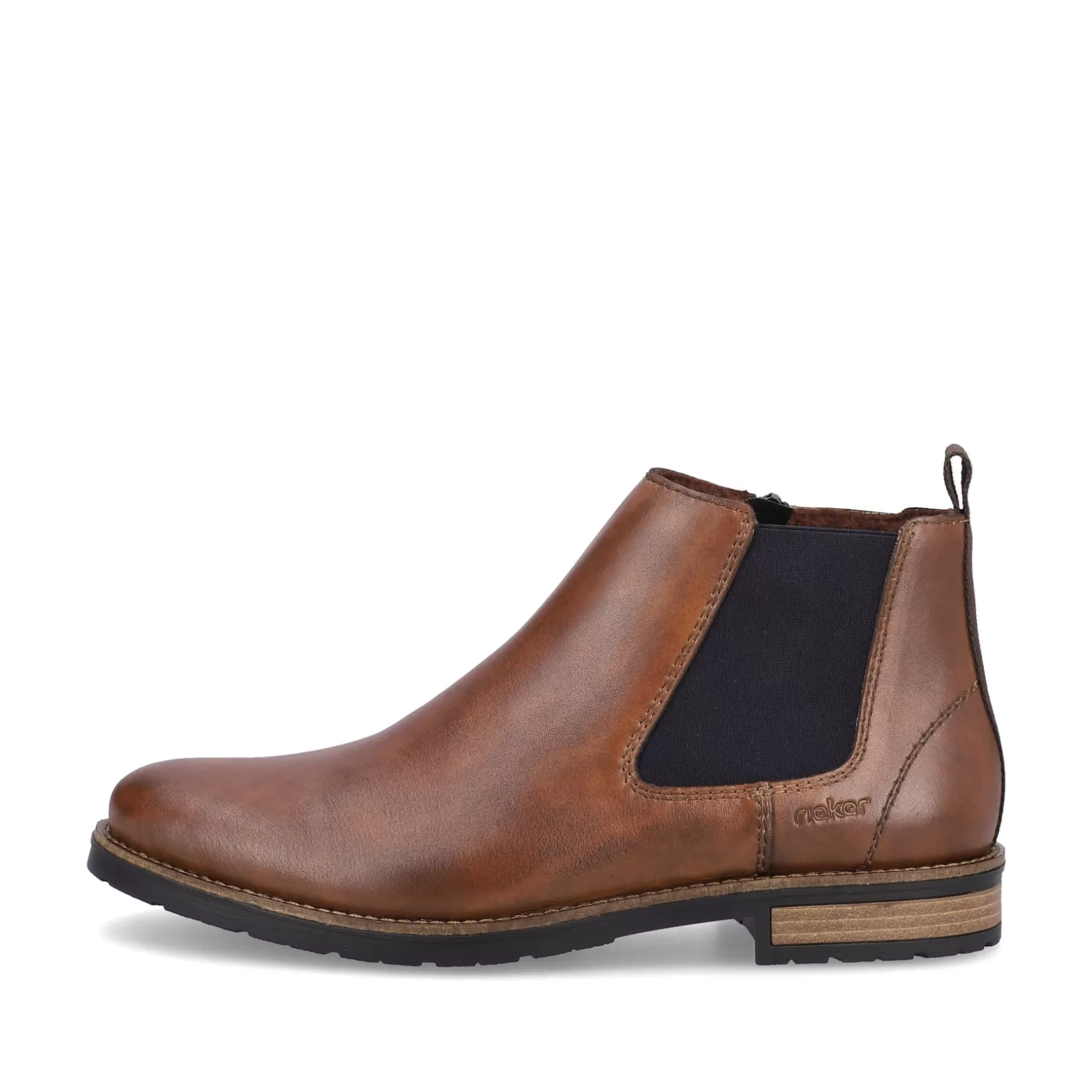 Men'S Chelsea Boots Nut Brown-Black-Rieker Best Sale