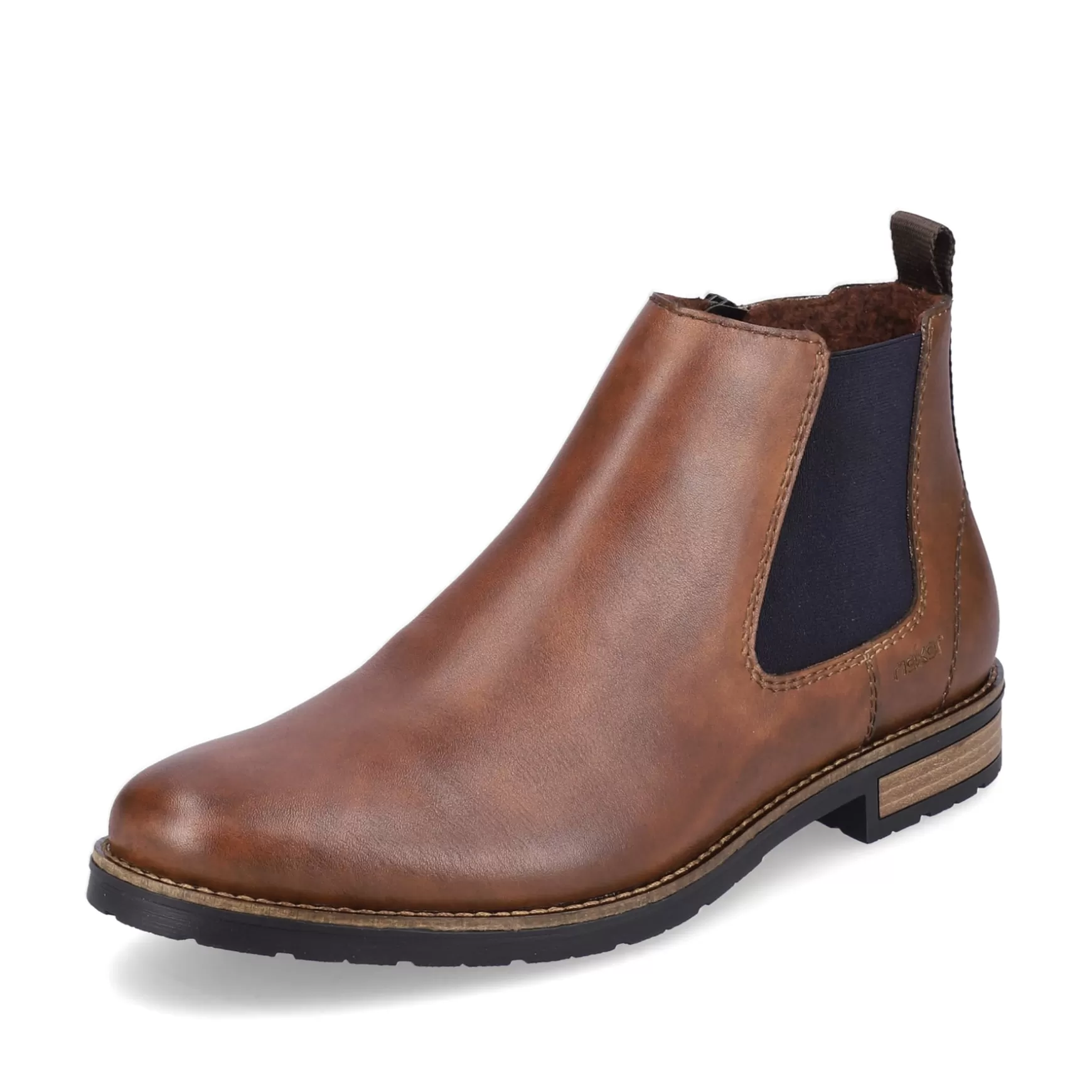 Men'S Chelsea Boots Nut Brown-Black-Rieker Best Sale