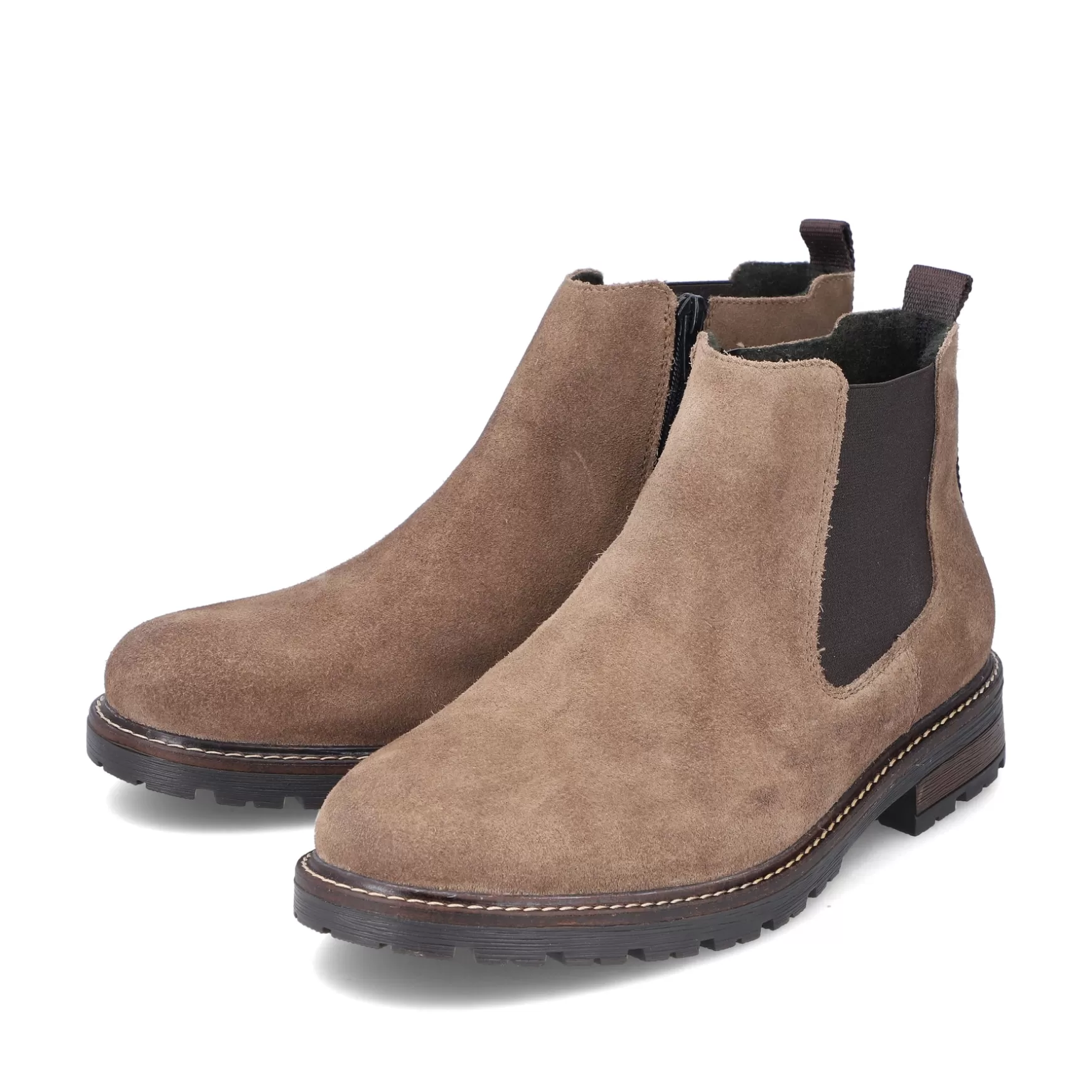 Men'S Chelsea Boots Sand Beige-Rieker Best