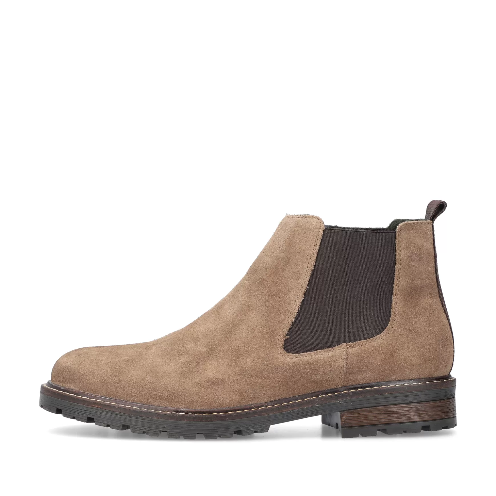 Men'S Chelsea Boots Sand Beige-Rieker Best