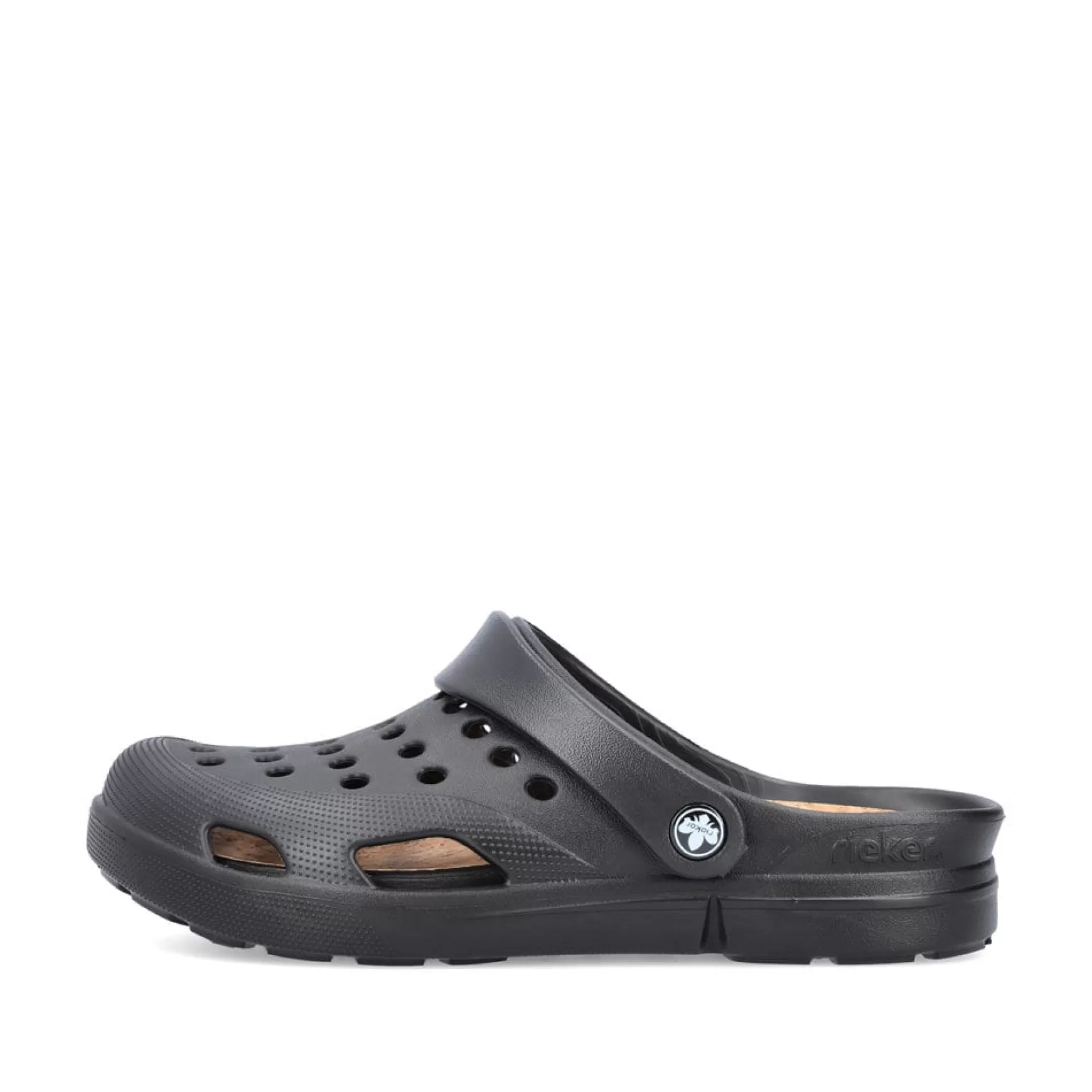 Men'S Clogs Glossy Black-Rieker Clearance