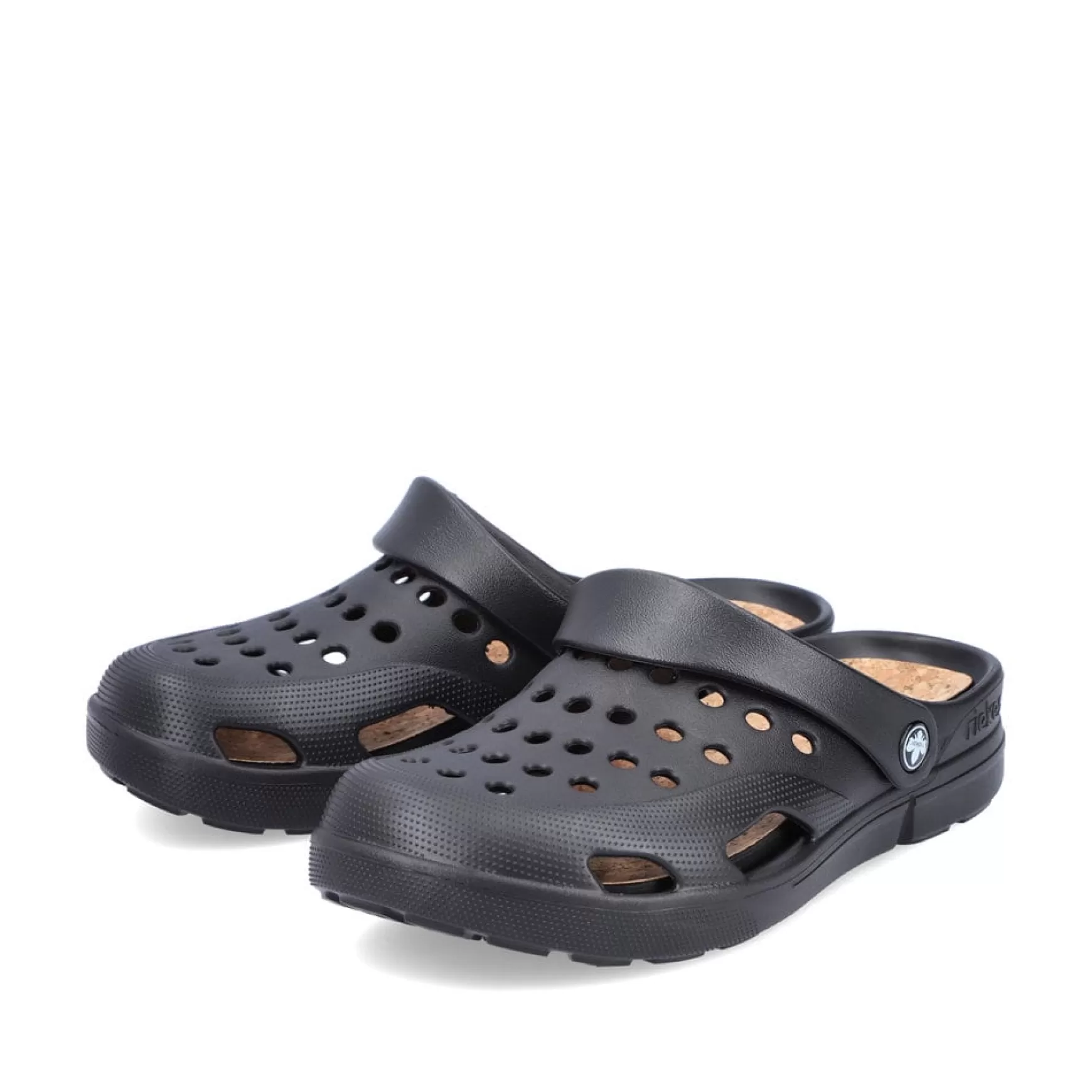 Men'S Clogs Glossy Black-Rieker Clearance