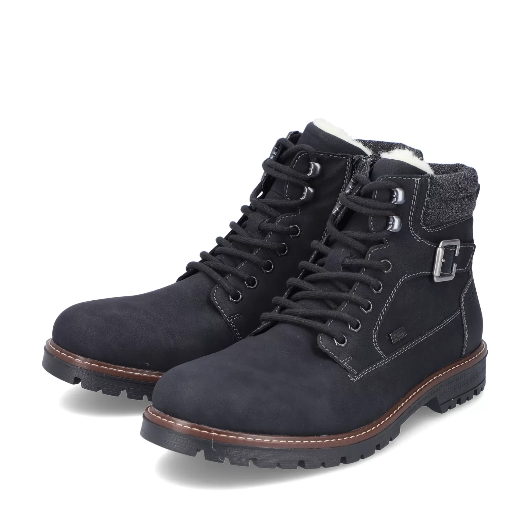 Men'S Corded Boots Asphalt Black-Rieker Flash Sale