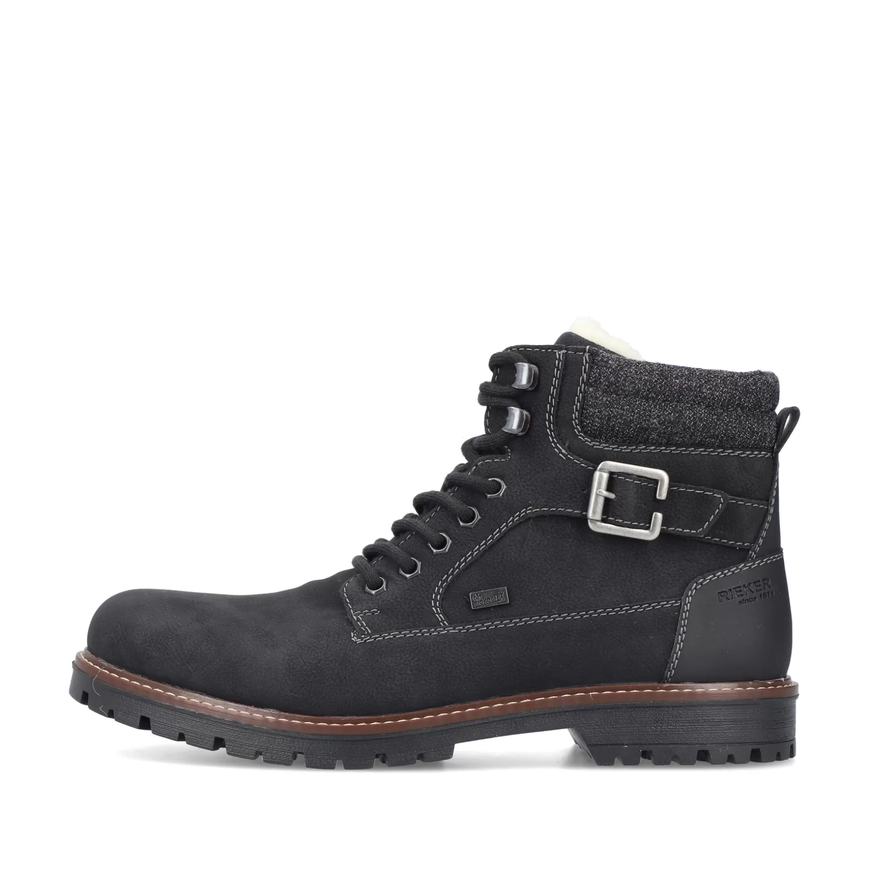 Men'S Corded Boots Asphalt Black-Rieker Flash Sale