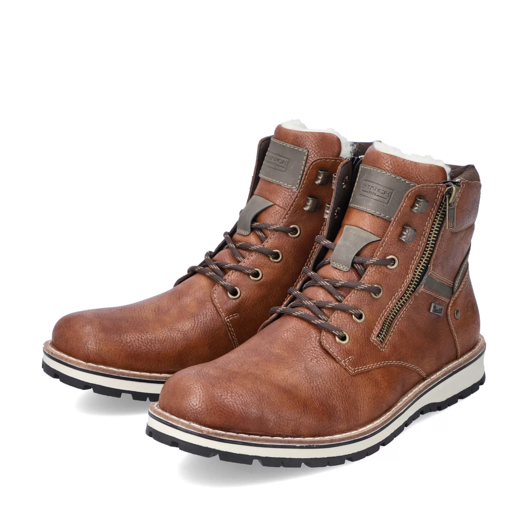 Men'S Corded Boots Caramel Brown-Rieker Discount