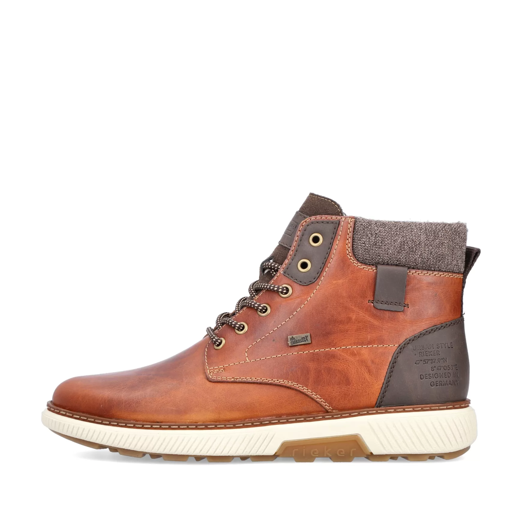 Men'S Corded Boots Caramel Brown-Rieker Fashion