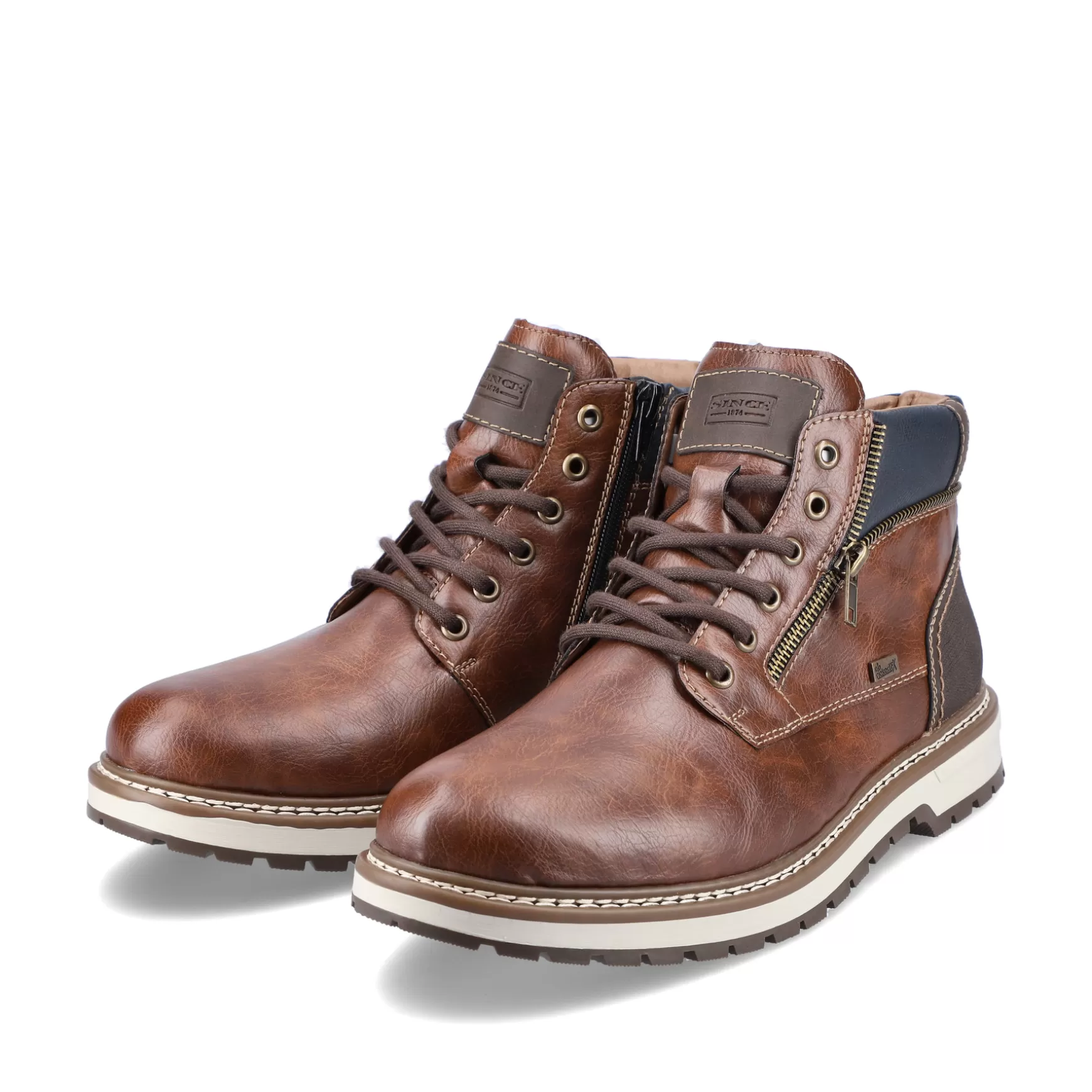 Men'S Corded Boots Chestnut Brown-Rieker Sale