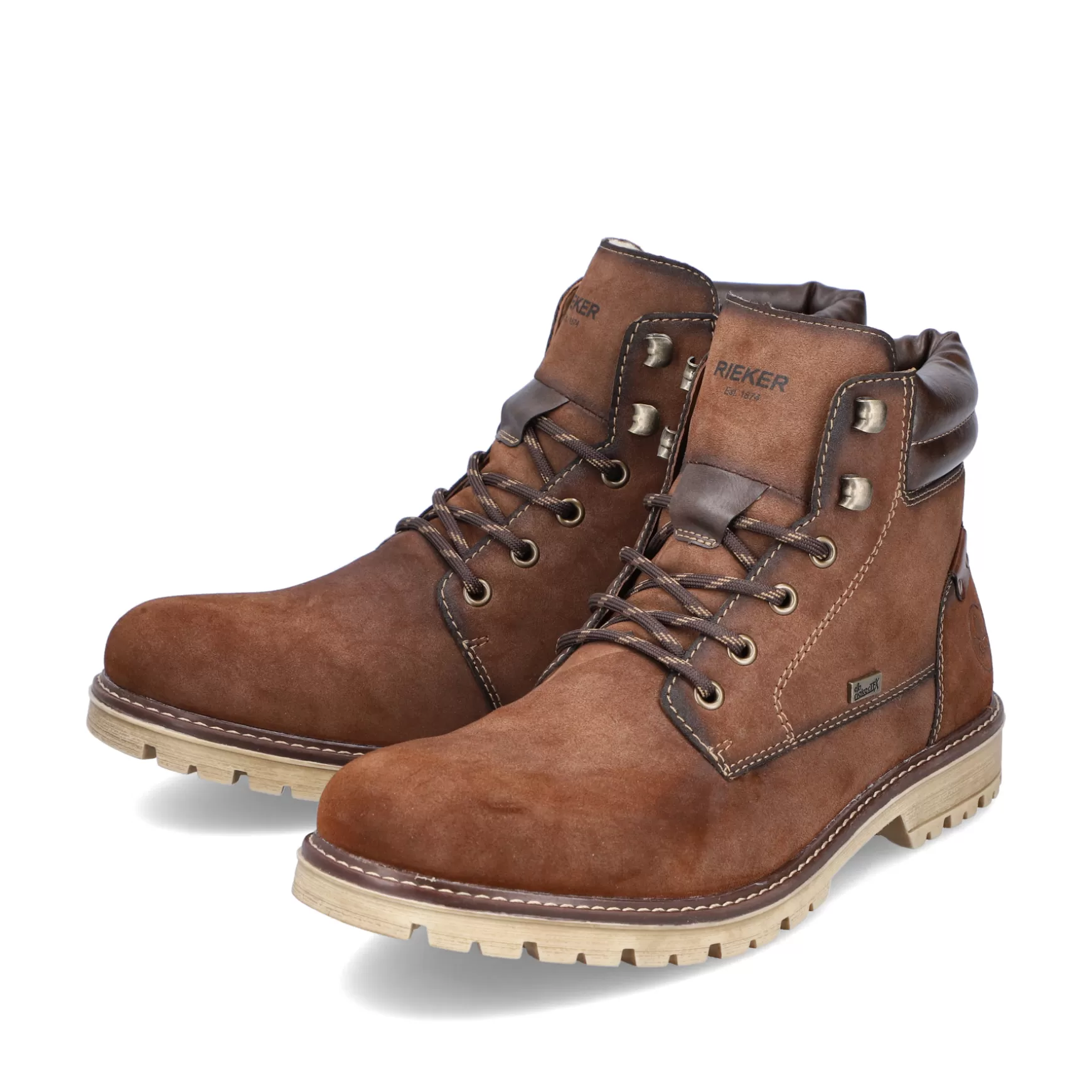 Men'S Corded Boots Chestnut Brown-Rieker Hot