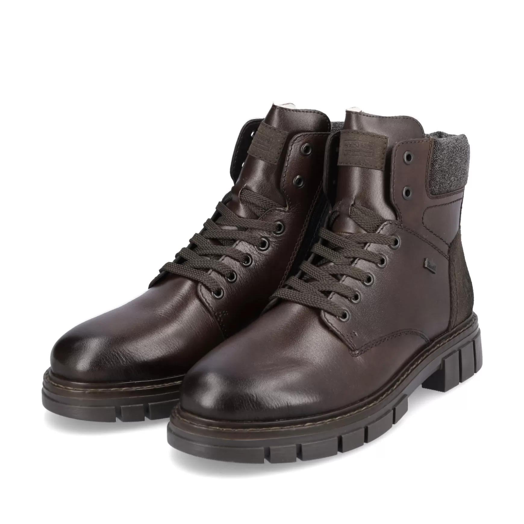 Men'S Corded Boots Dark Brown-Rieker Clearance