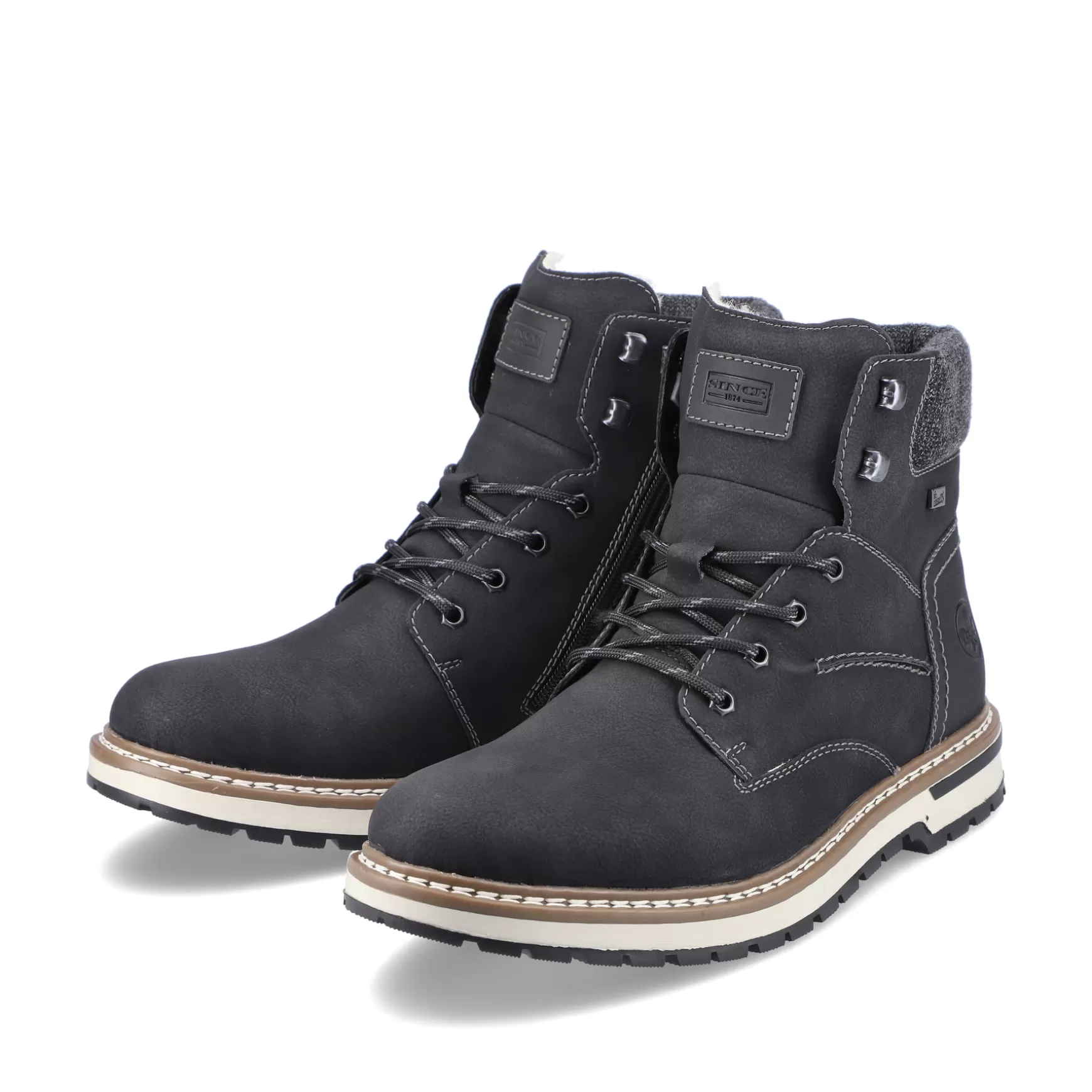 Men'S Corded Boots Deep Black-Rieker Online