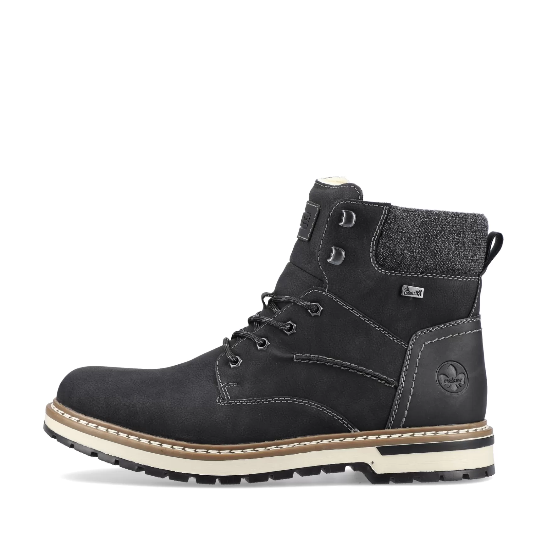 Men'S Corded Boots Deep Black-Rieker Online