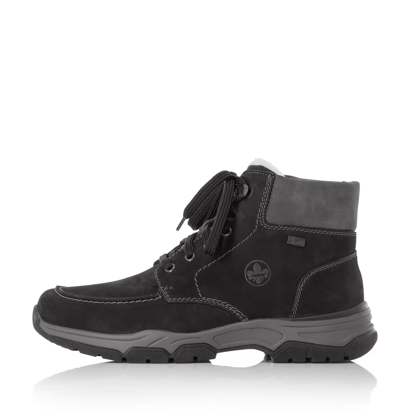 Men'S Corded Boots Deep Black-Rieker Discount