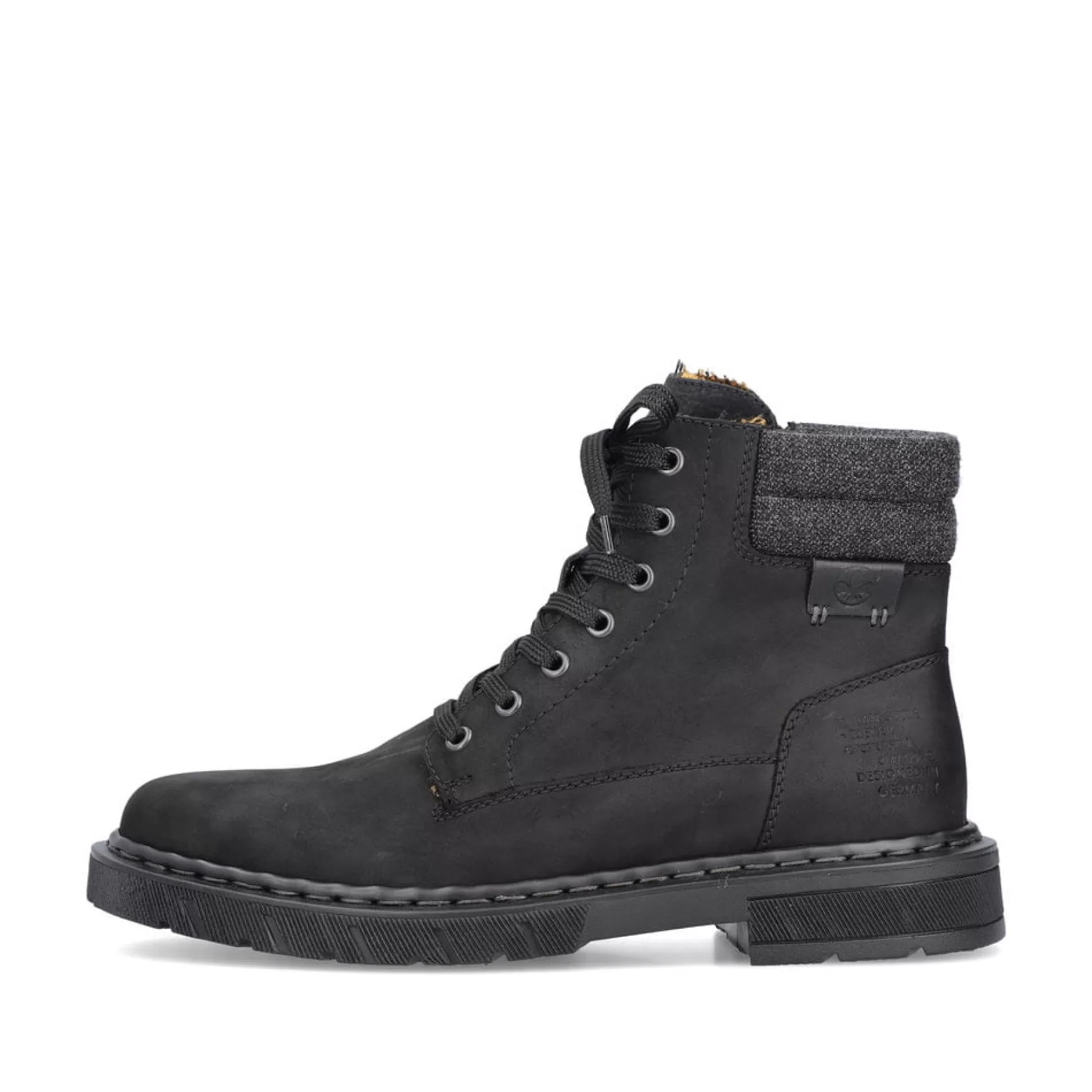 Men'S Corded Boots Deep Black-Rieker Online