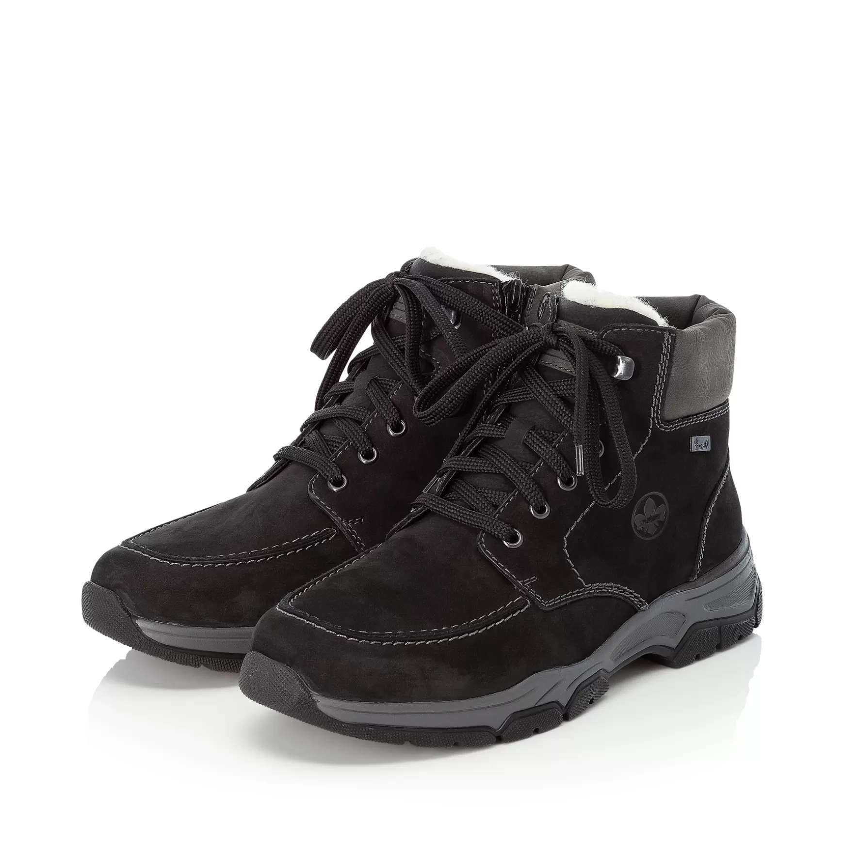 Men'S Corded Boots Deep Black-Rieker Discount