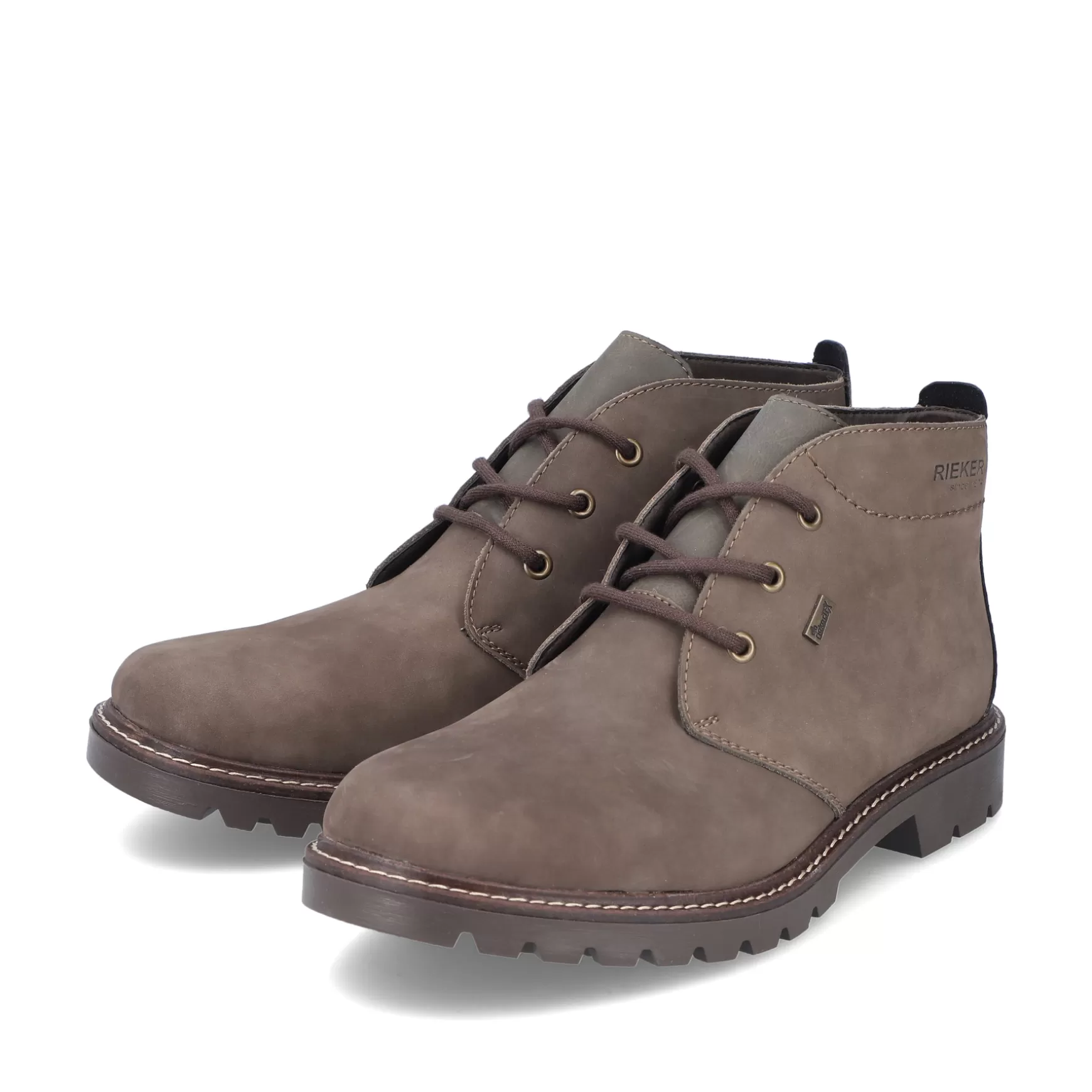 Men'S Corded Boots Grey-Brown-Rieker New