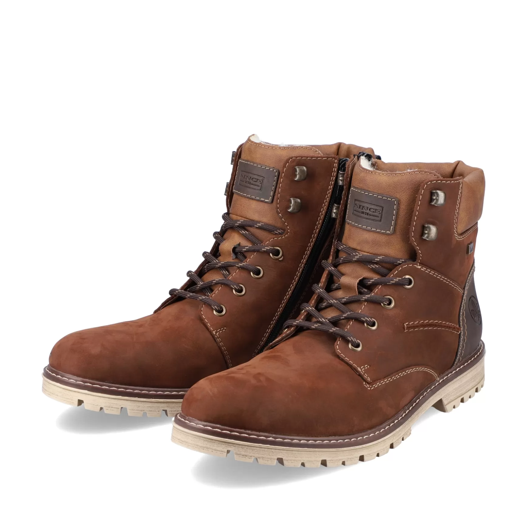 Men'S Corded Boots Nougat Brown-Rieker Clearance