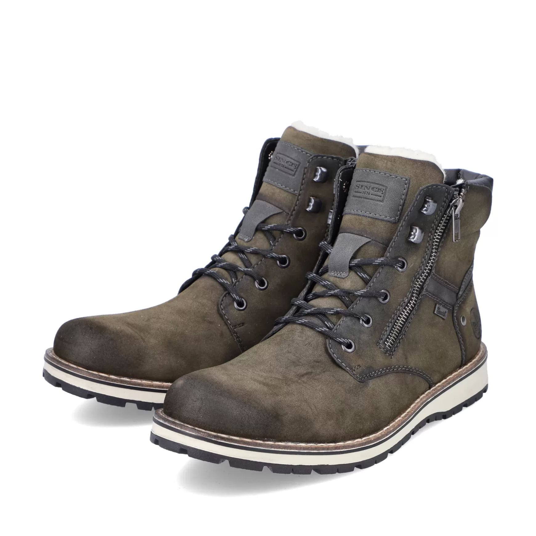 Men'S Corded Boots Olive Green-Rieker Store