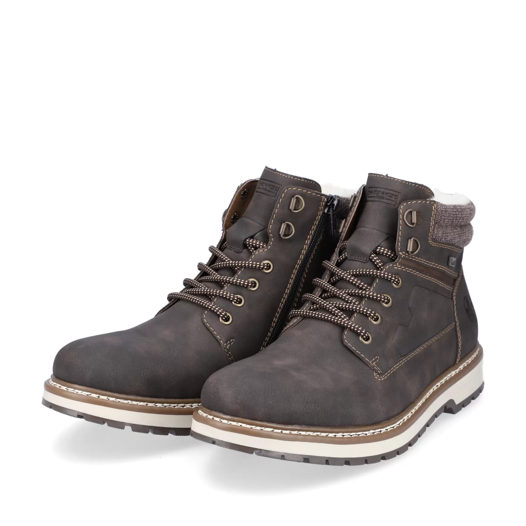 Men'S Laced Boots Espresso Brown-Rieker Store