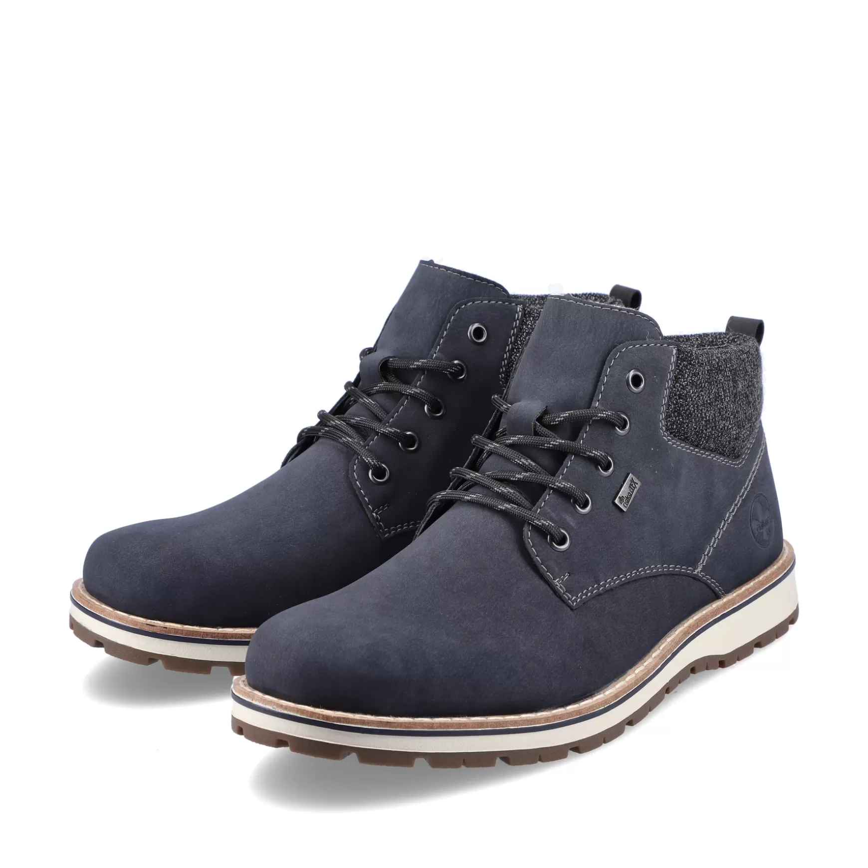 Men'S Laced Boots Pacific Blue-Rieker Flash Sale