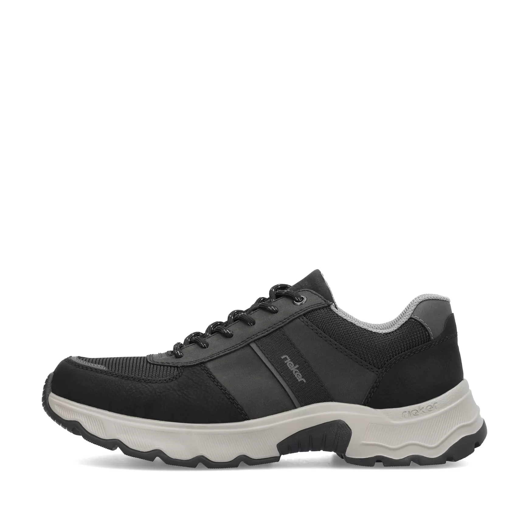 Men'S Lace-Up Shoes Asphalt Black-Rieker Fashion