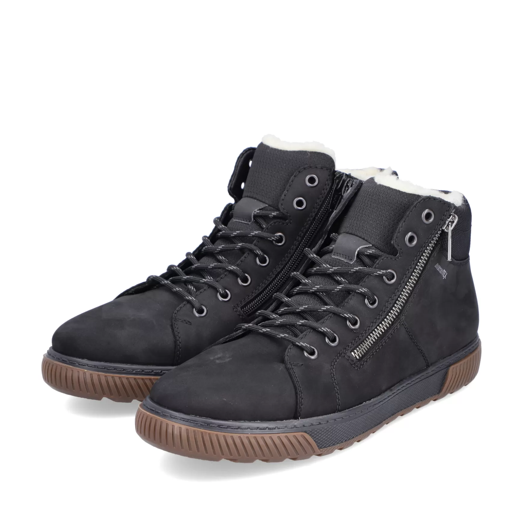 Men'S Lace-Up Shoes Asphalt Black-Rieker Flash Sale