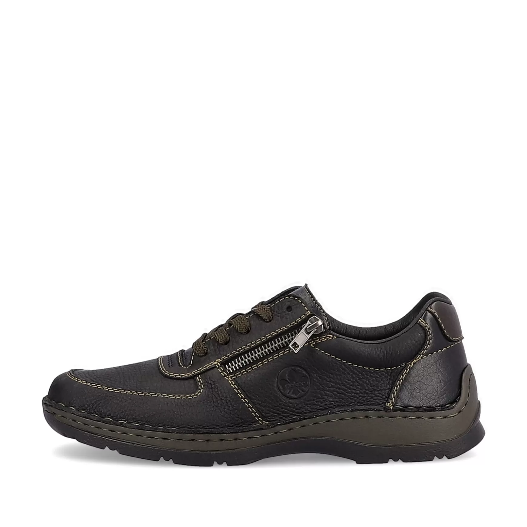 Men'S Lace-Up Shoes Asphalt Black-Rieker Hot