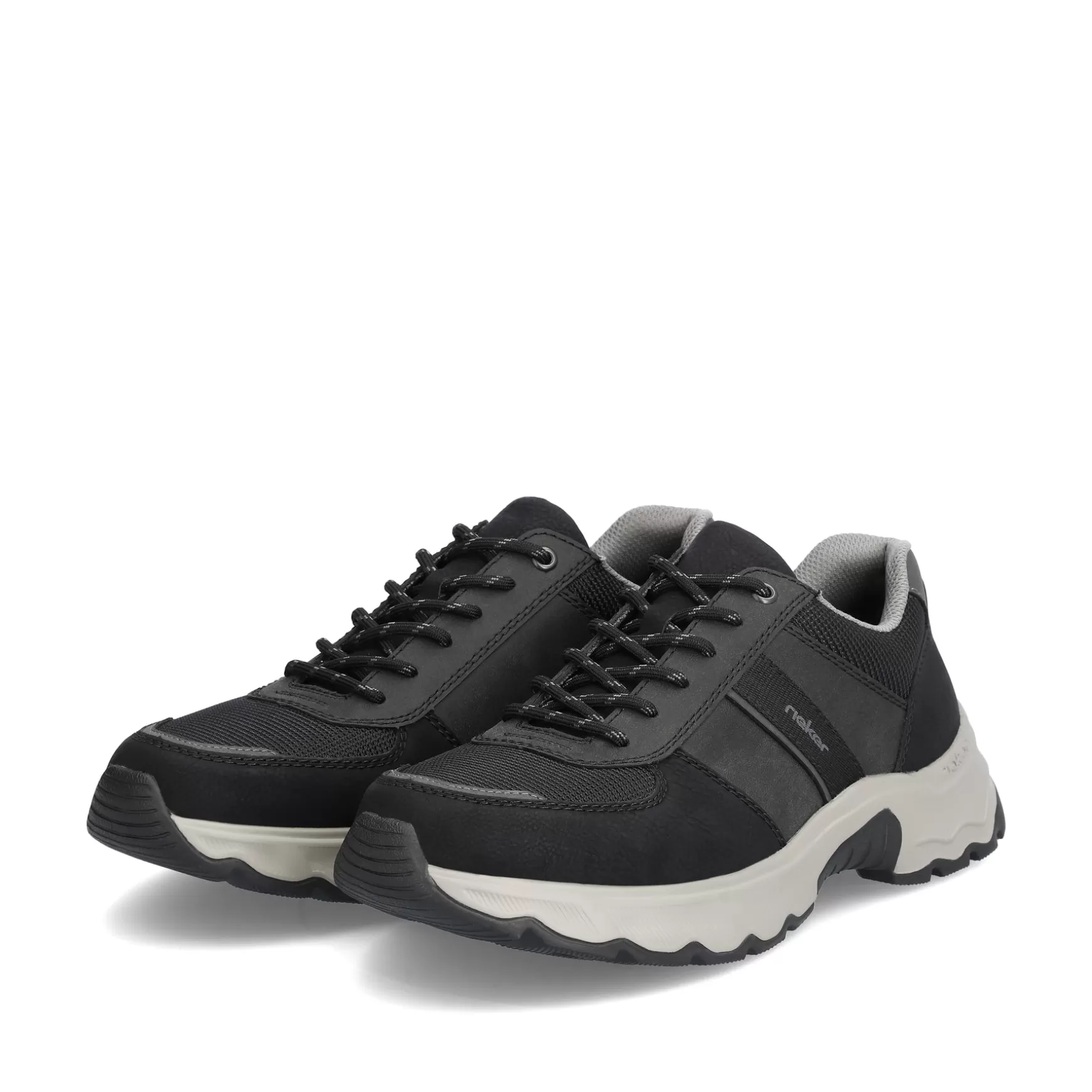 Men'S Lace-Up Shoes Asphalt Black-Rieker Fashion