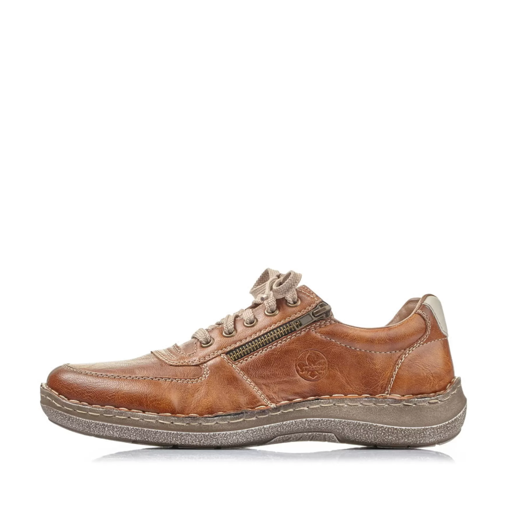 Men'S Lace-Up Shoes Caramel Brown-Rieker Hot