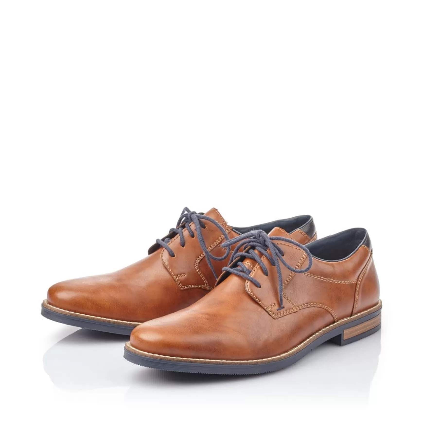 Men'S Lace-Up Shoes Caramel Brown-Rieker Discount