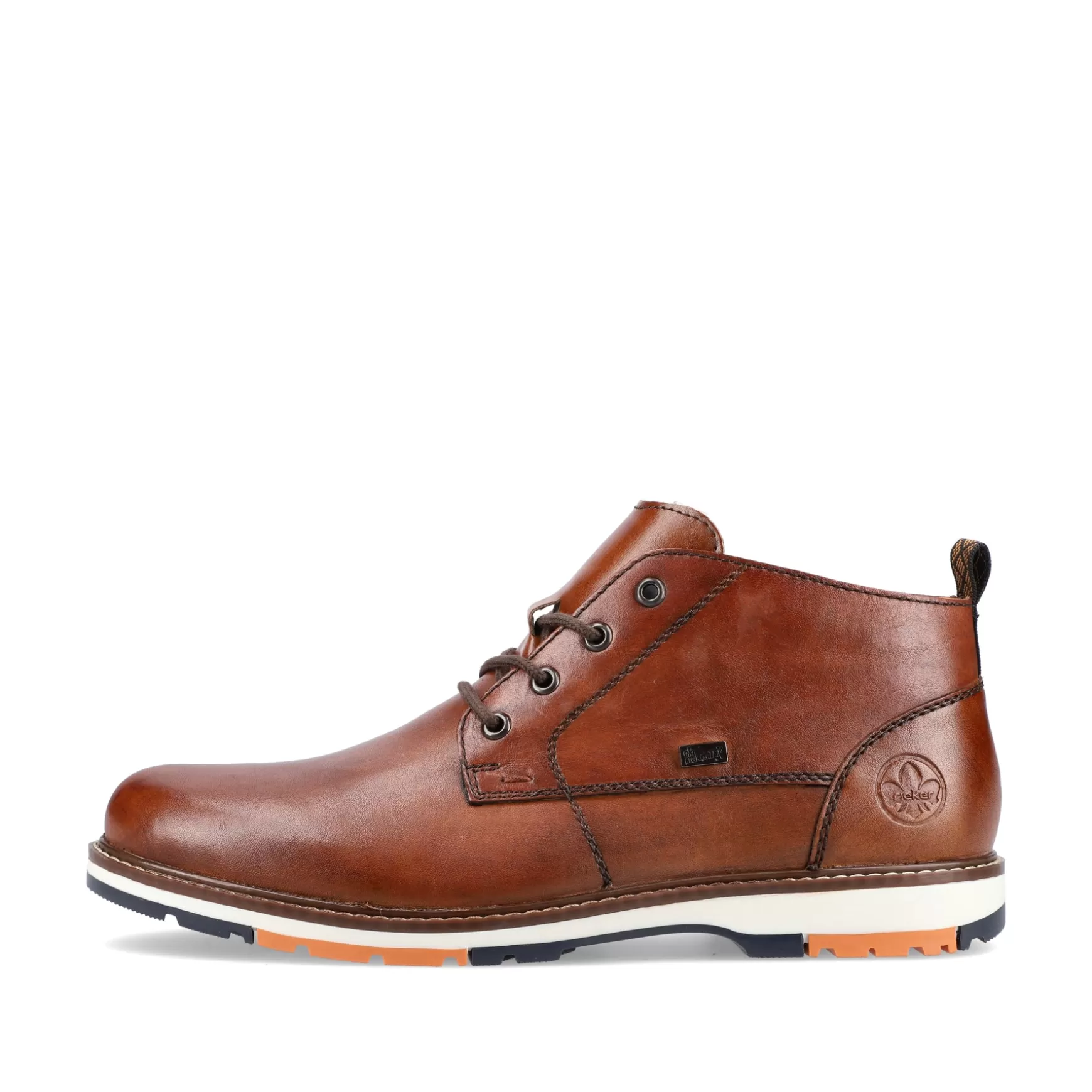 Men'S Lace-Up Shoes Caramel Brown-Rieker New