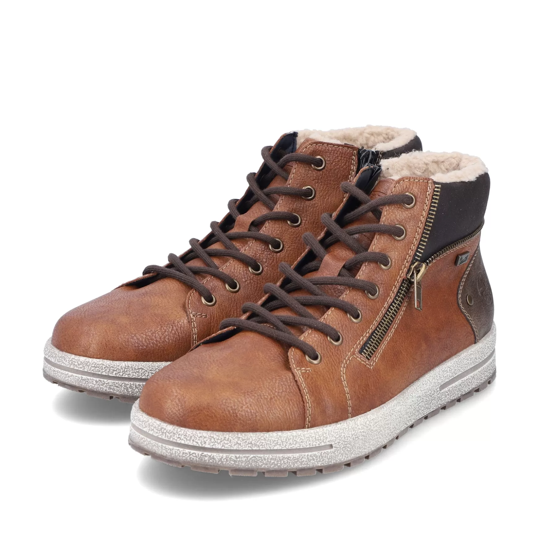 Men'S Lace-Up Shoes Caramel Brown-Rieker Best Sale