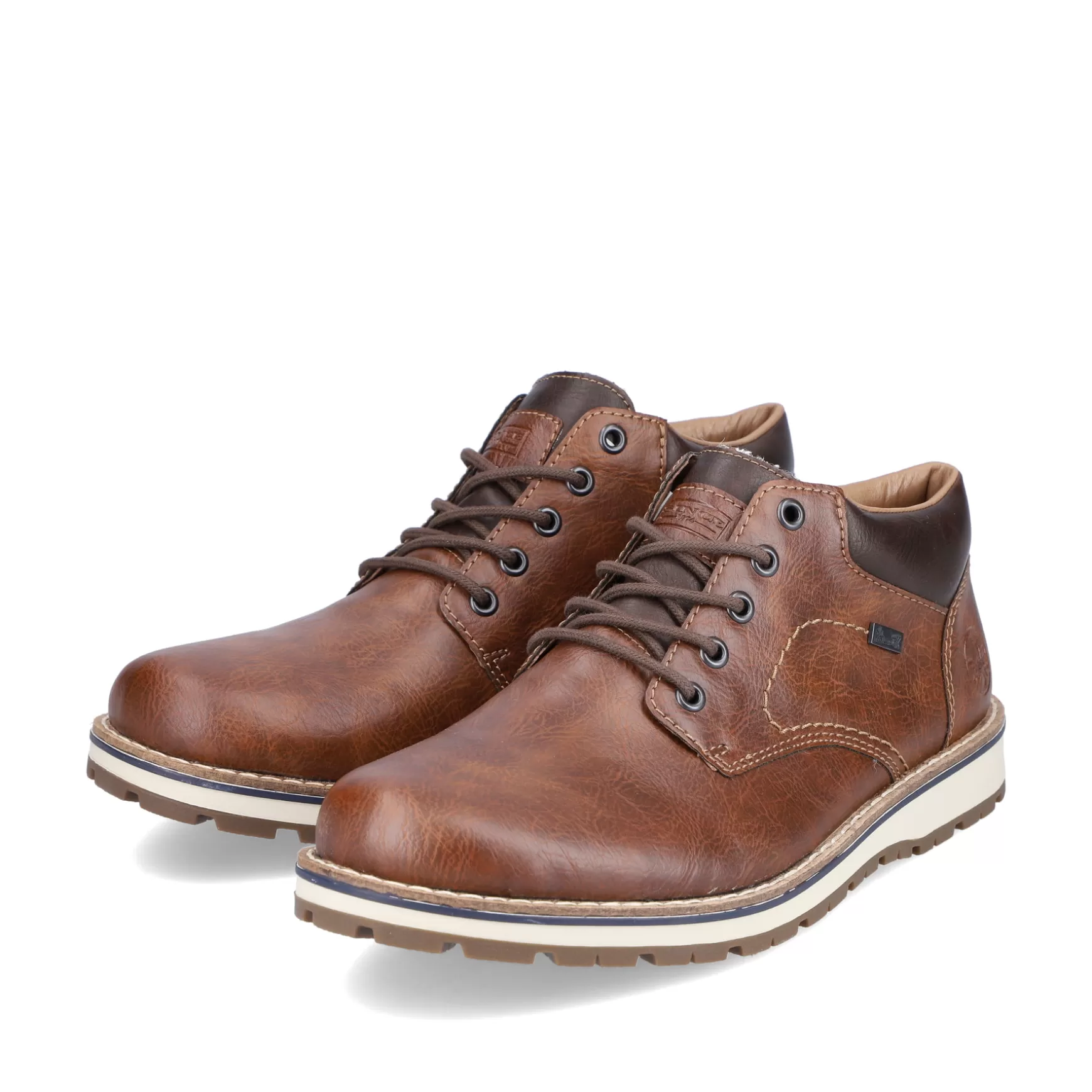 Men'S Lace-Up Shoes Caramel Brown-Rieker Online