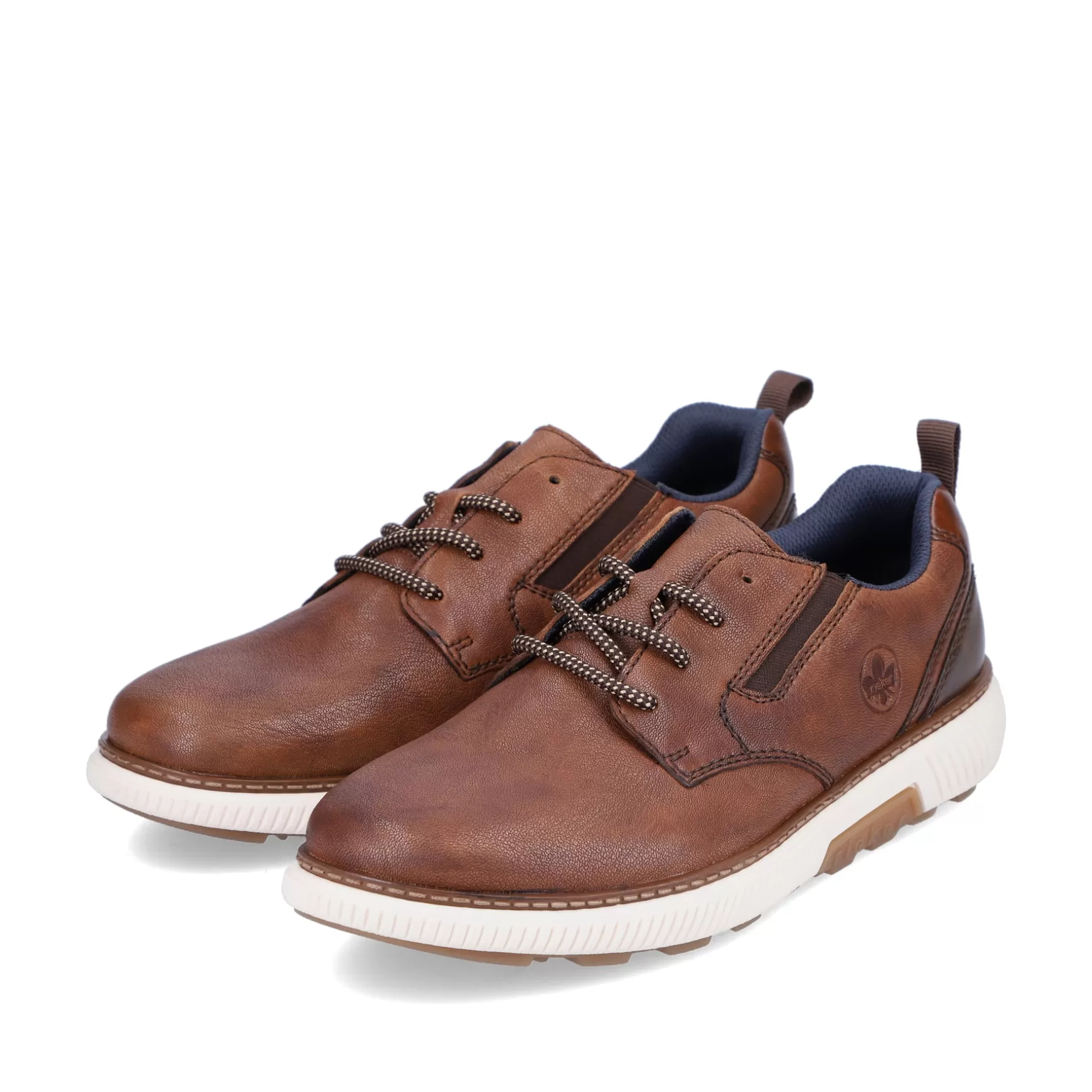 Men'S Lace-Up Shoes Chestnut Brown-Rieker Sale