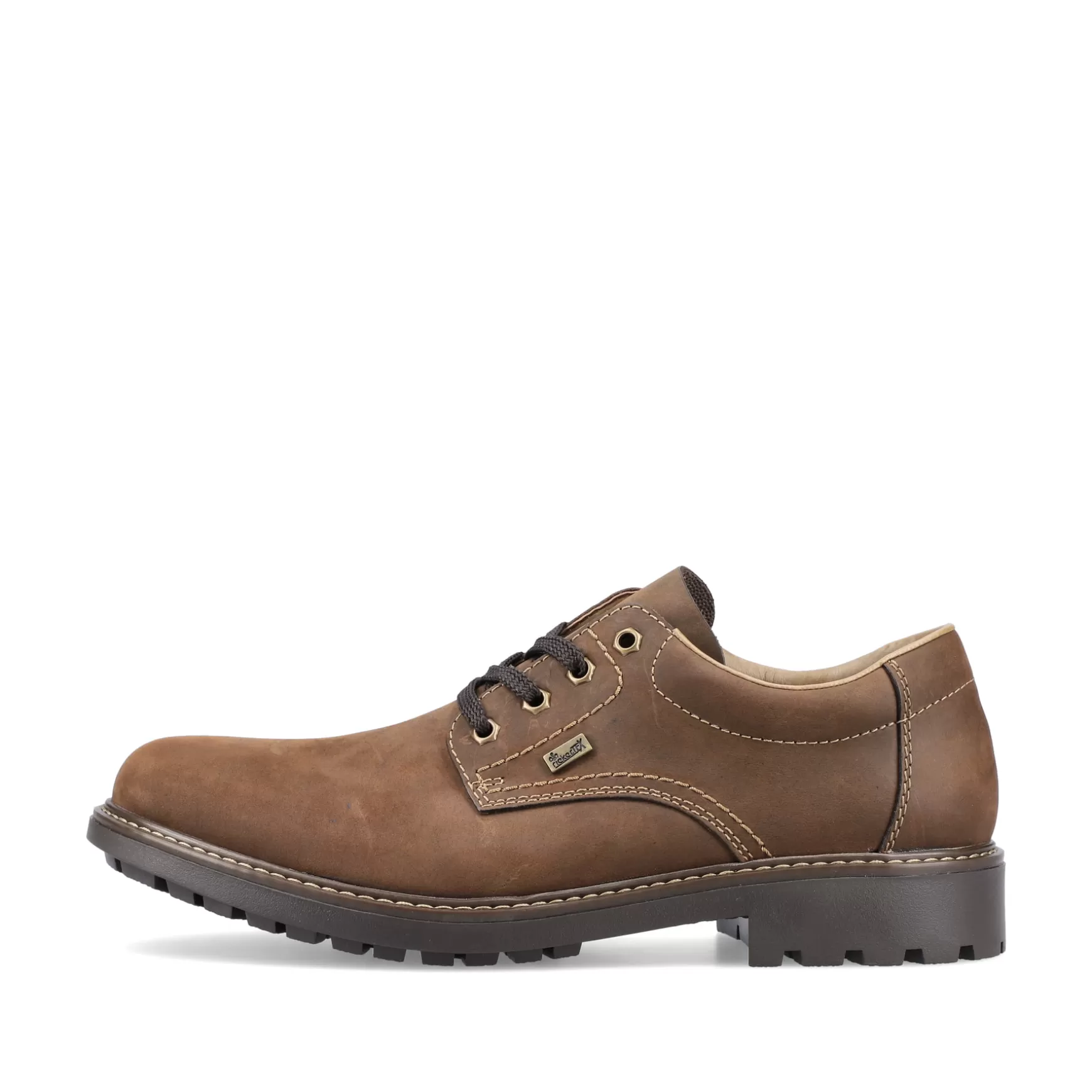 Men'S Lace-Up Shoes Coffee Brown-Rieker Clearance