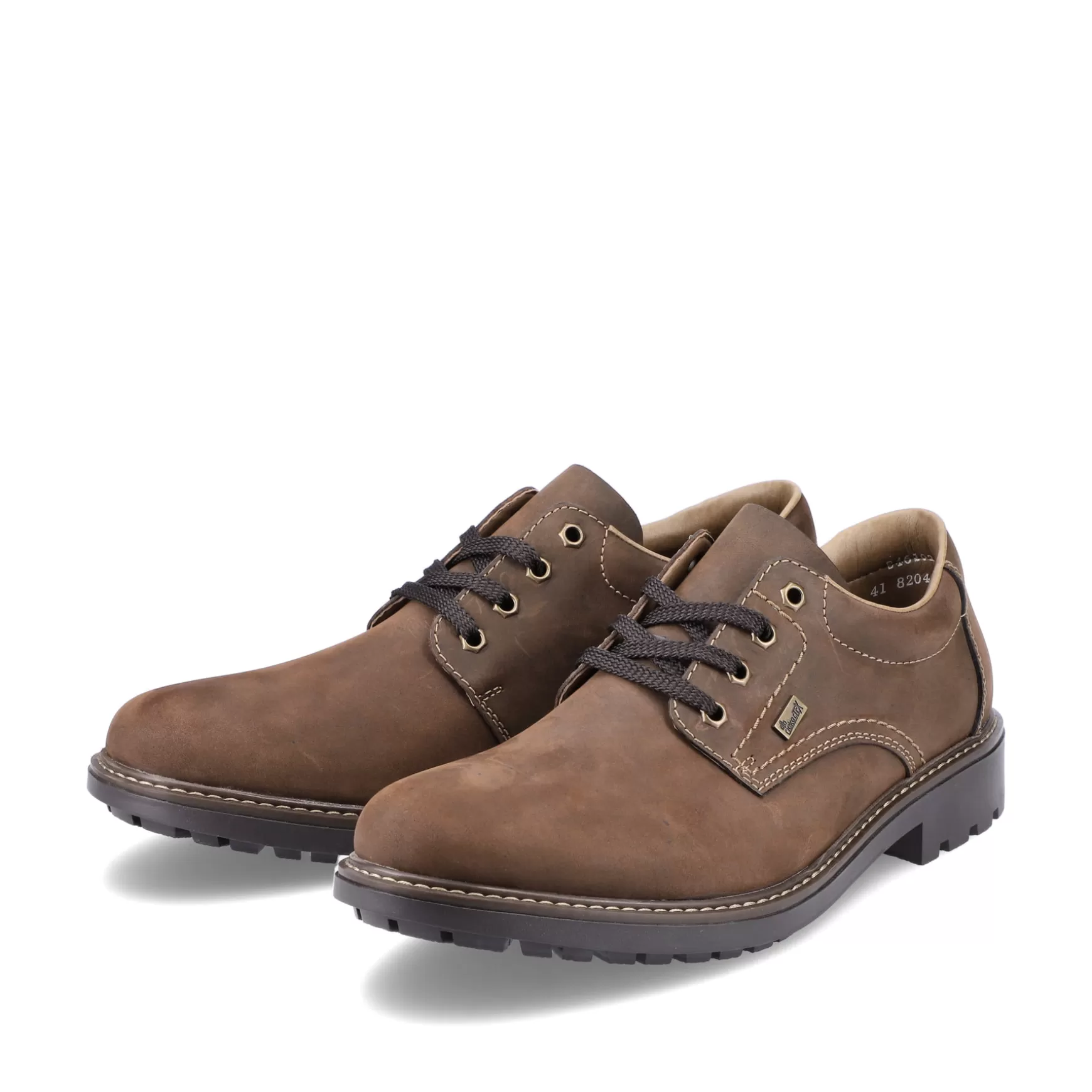 Men'S Lace-Up Shoes Coffee Brown-Rieker Clearance