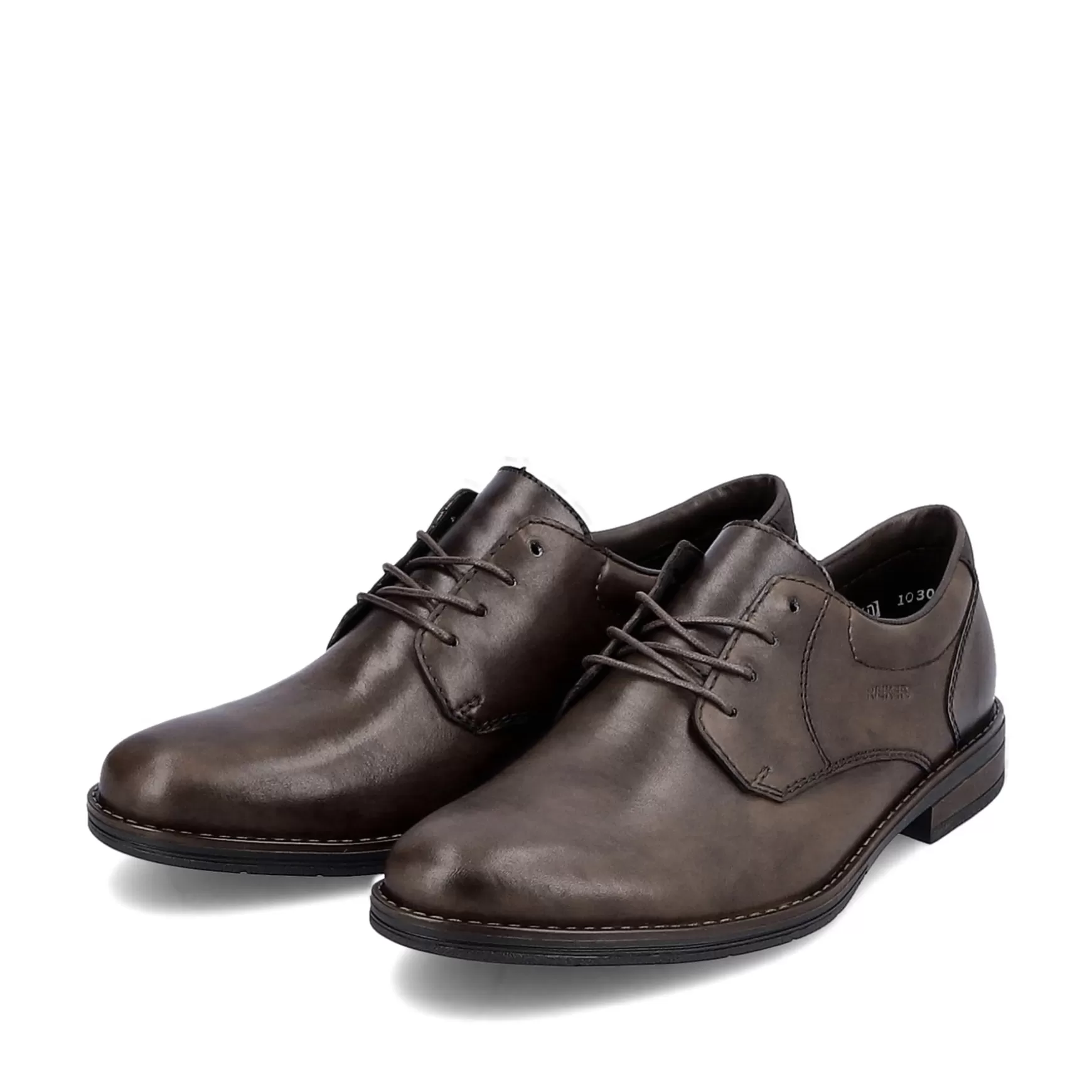 Men'S Lace-Up Shoes Dark Brown-Rieker Online