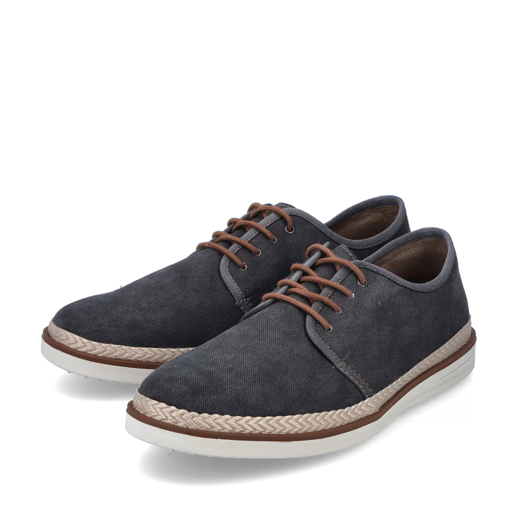 Men'S Lace-Up Shoes Dark Grey-Rieker Discount