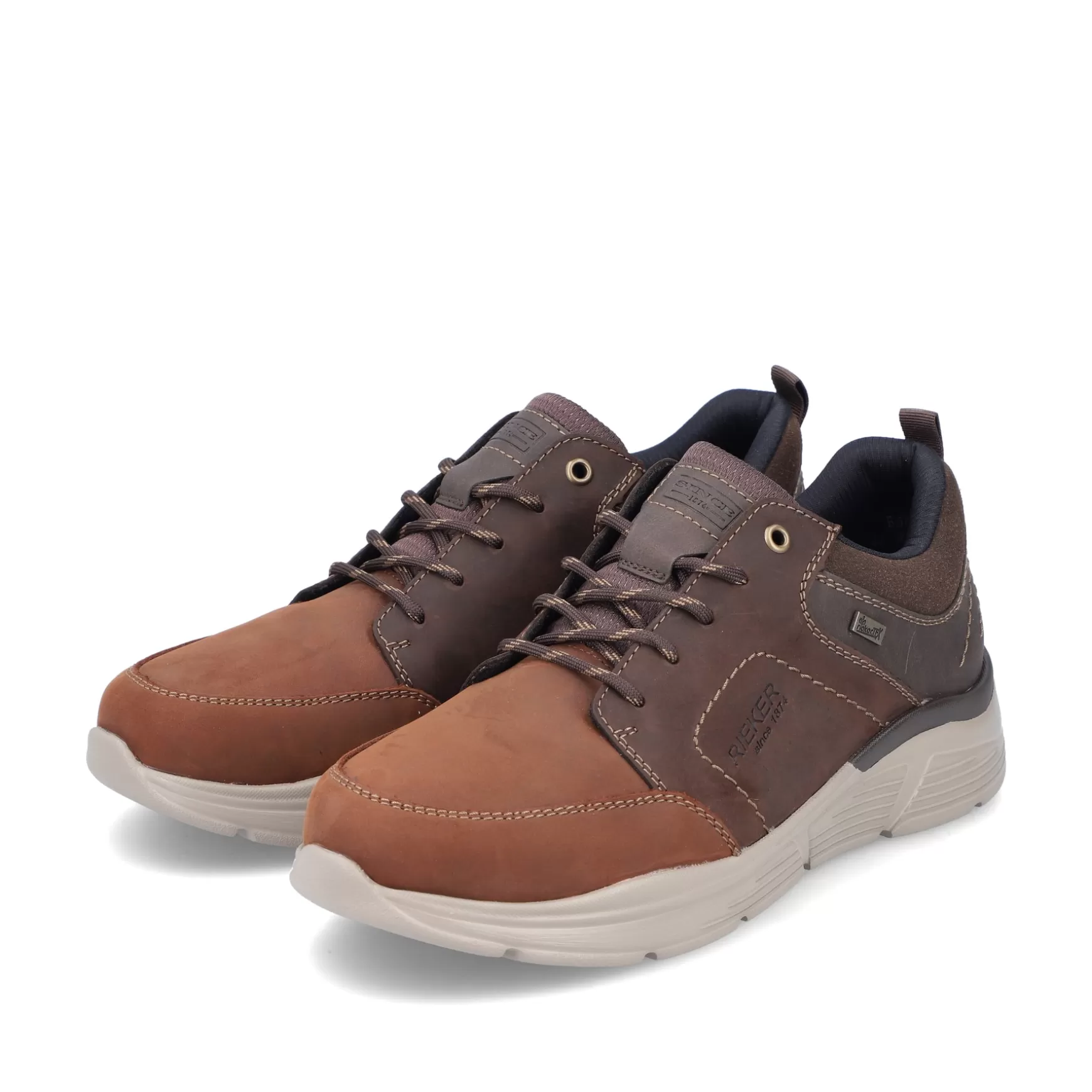 Men'S Lace-Up Shoes Fox Brown-Rieker Online