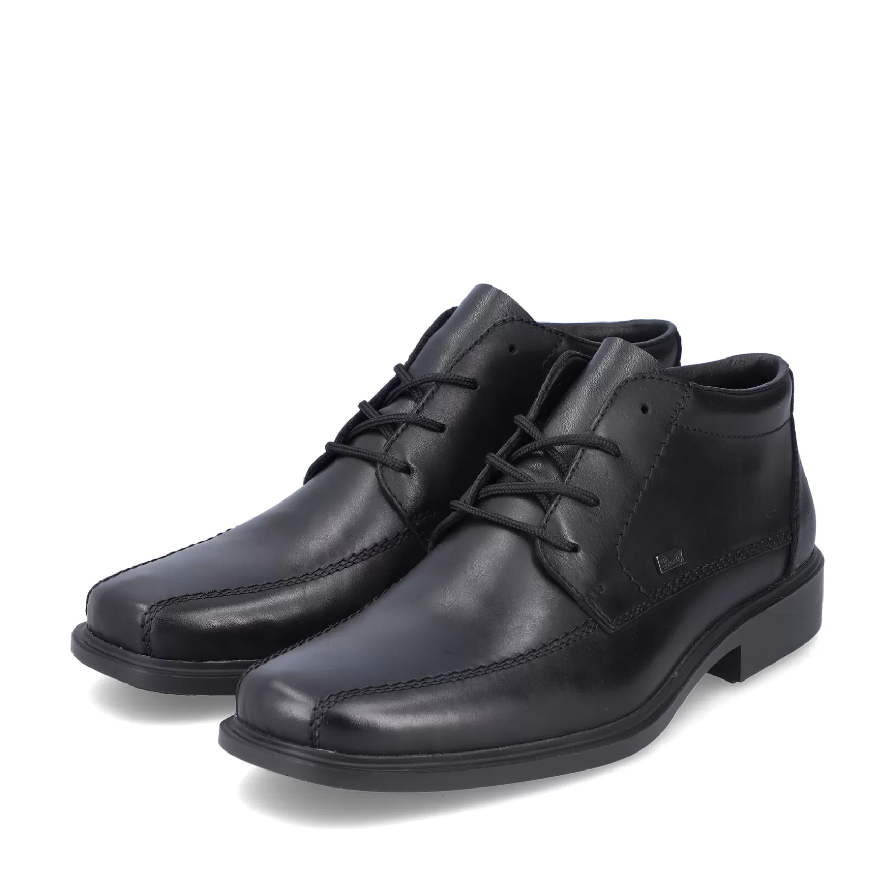 Men'S Lace-Up Shoes Glossy Black-Rieker Sale