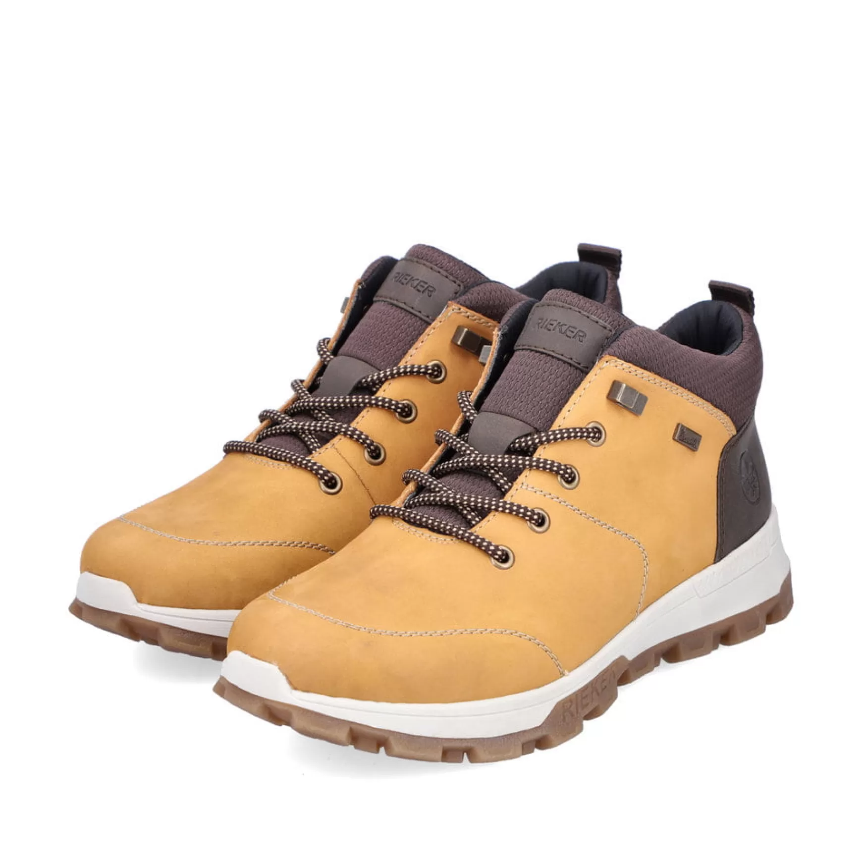 Men'S Lace-Up Shoes Golden Yellow-Rieker Fashion