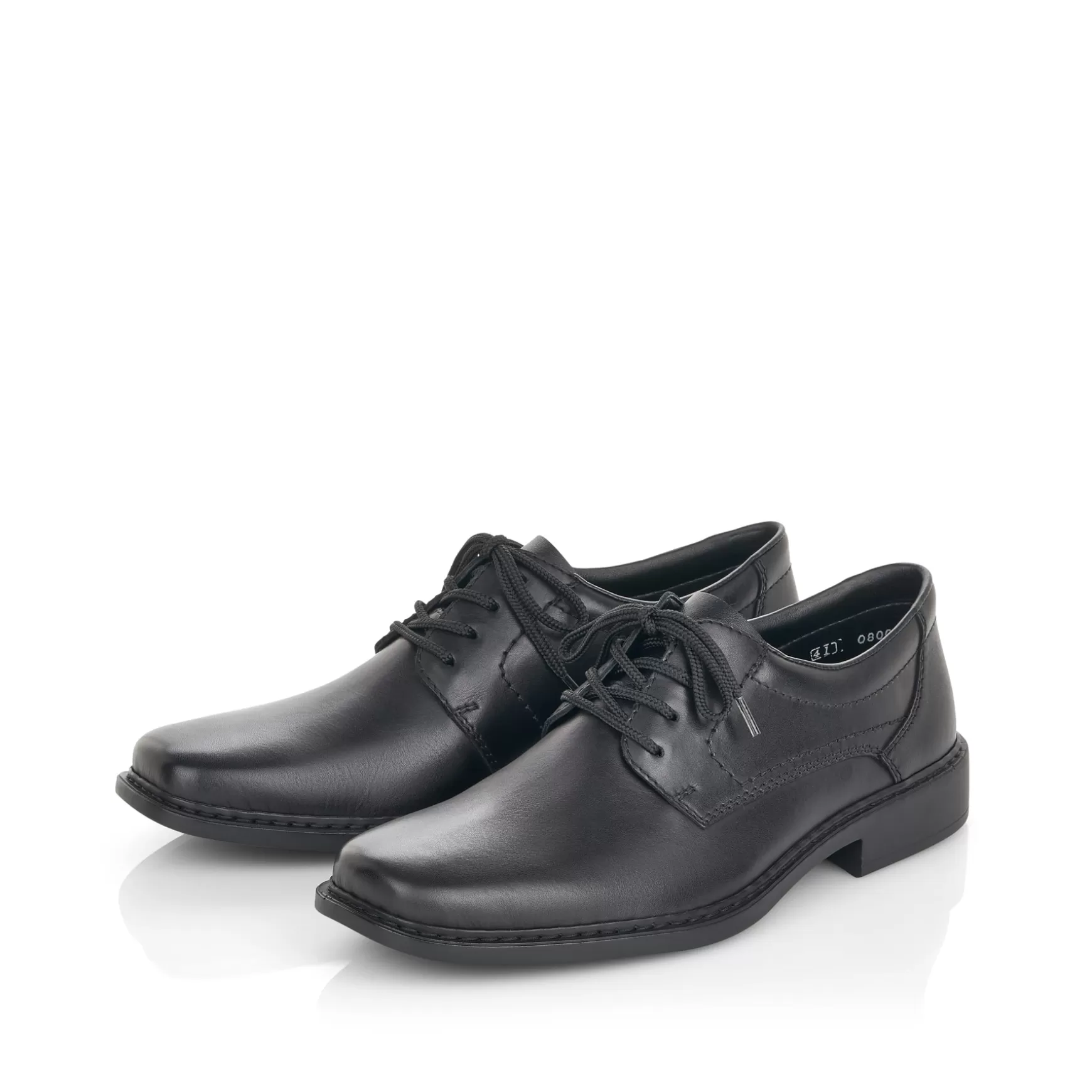 Men'S Lace-Up Shoes Jet Black-Rieker Fashion