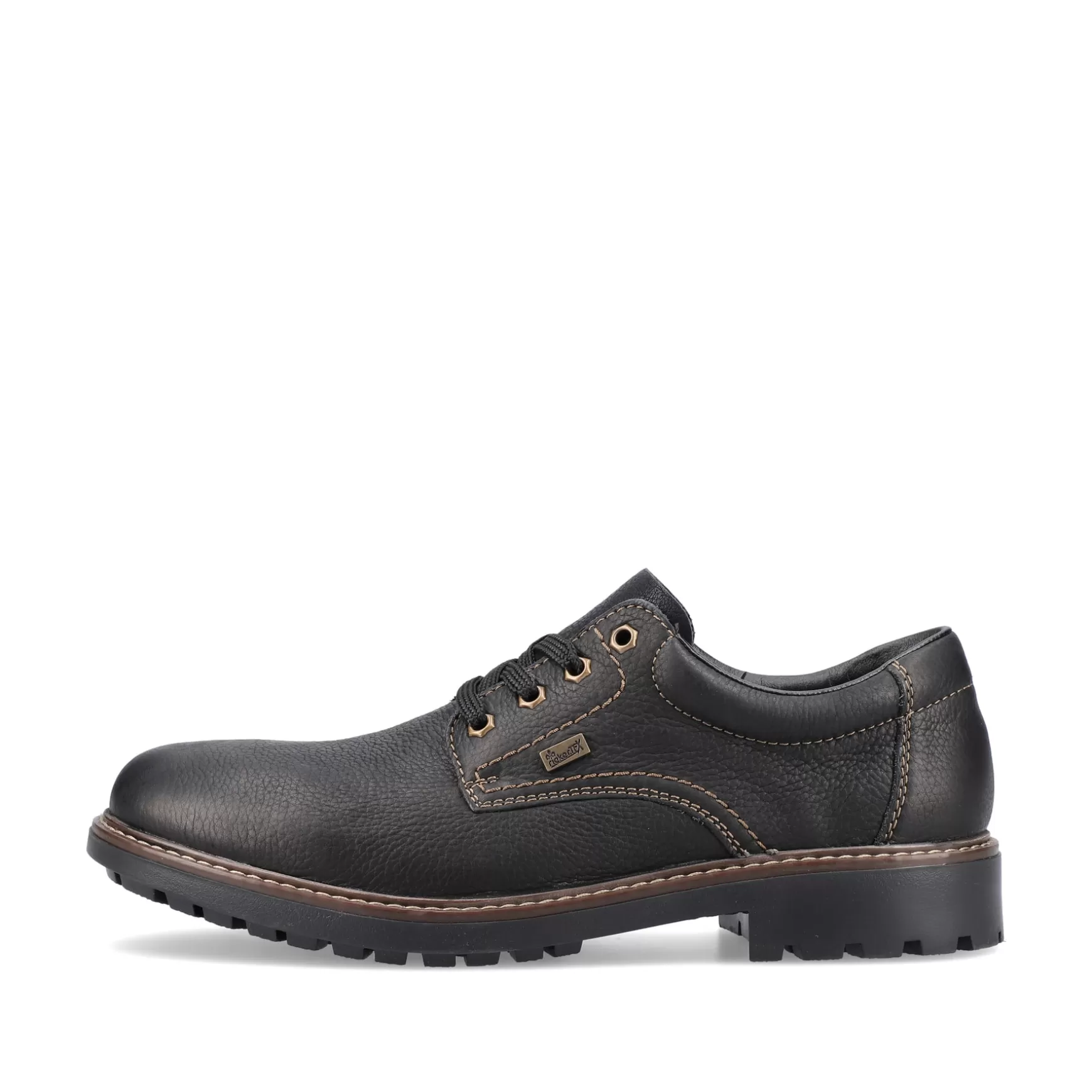 Men'S Lace-Up Shoes Jet Black-Rieker Store