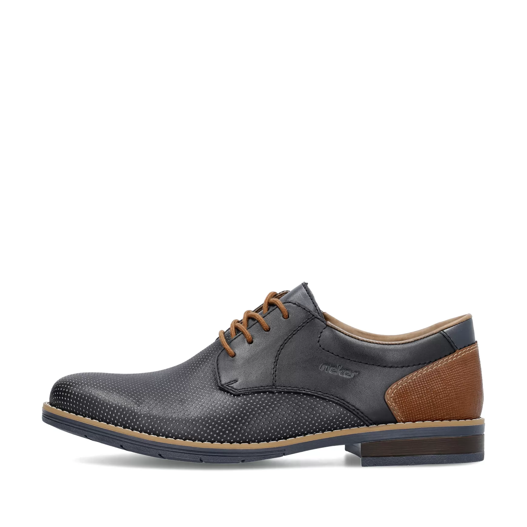 Men'S Lace-Up Shoes Navy Blue-Rieker Best