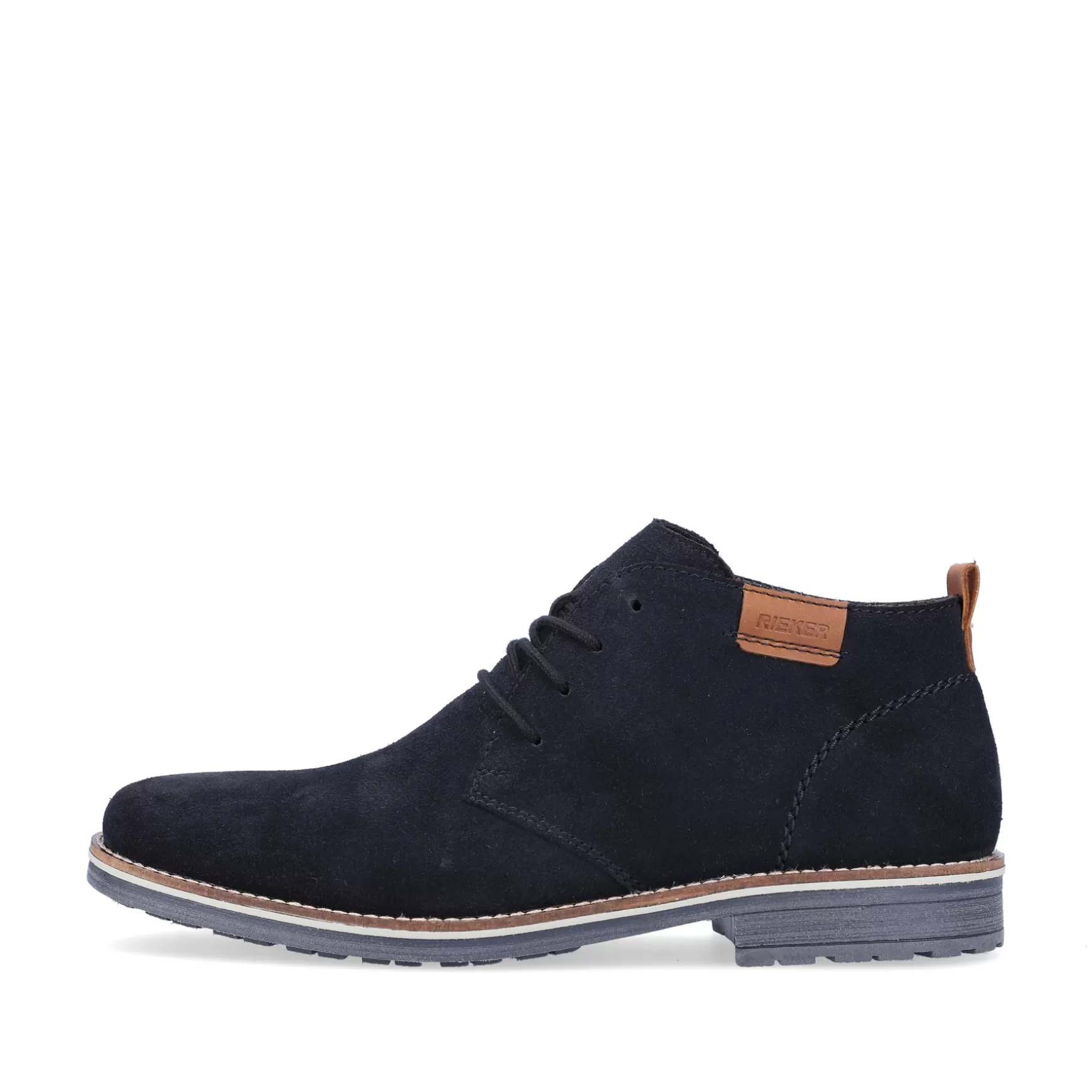 Men'S Lace-Up Shoes Navy Blue-Rieker Discount