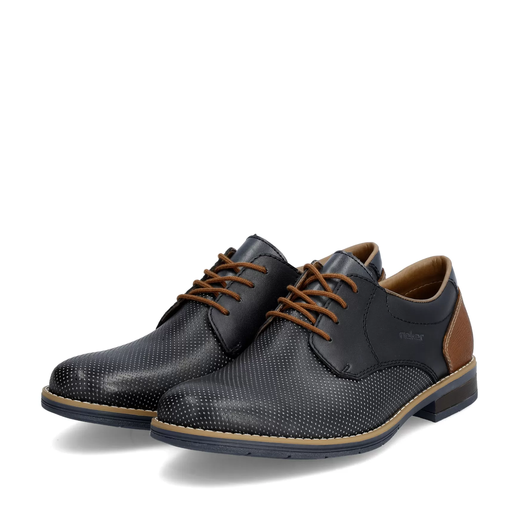 Men'S Lace-Up Shoes Navy Blue-Rieker Best